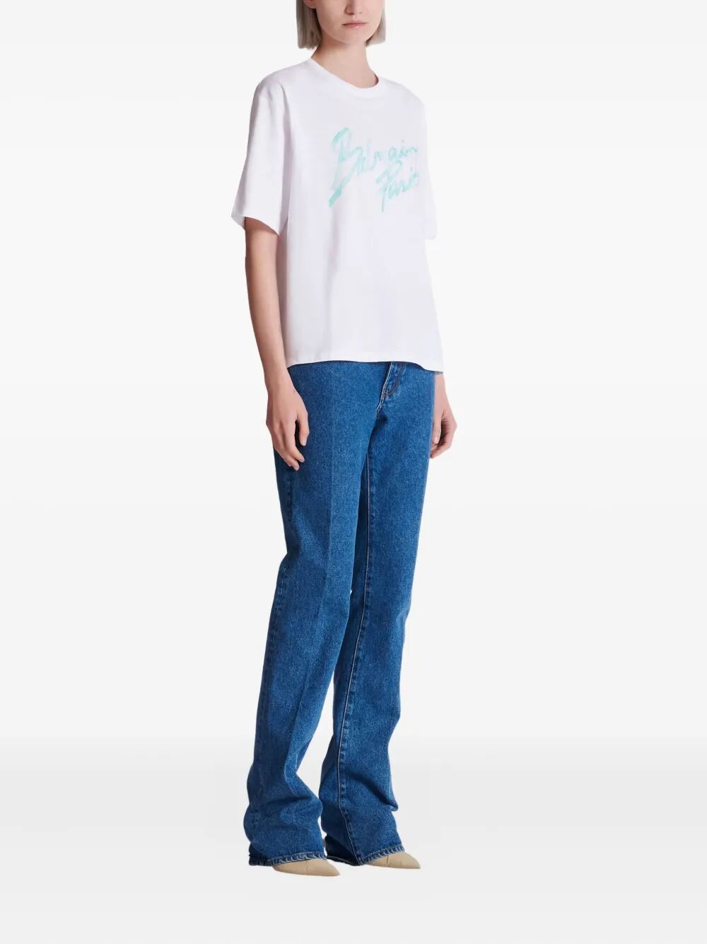 Balmain SHORT SLEEVES "BALMAIN PARIS BULKY" T-SHIRT Size M / US 6-8 / IT 42-44 - 2 Thumbnail