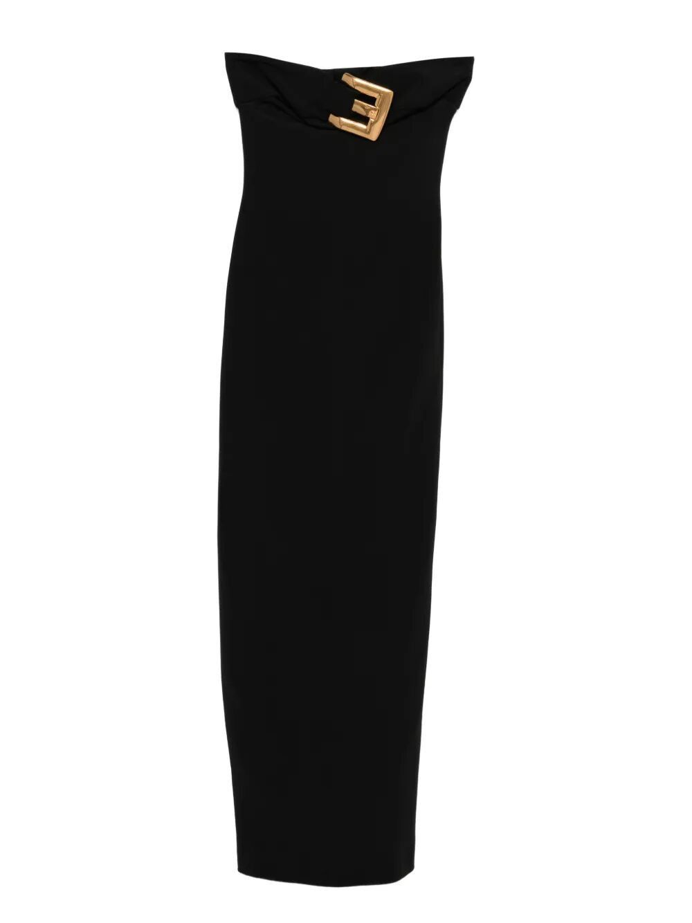 Balmain BELTED BUSTIER COMPACT JERSEY LONG DRESS Size M / US 6-8 / IT 42-44 - 4 Thumbnail
