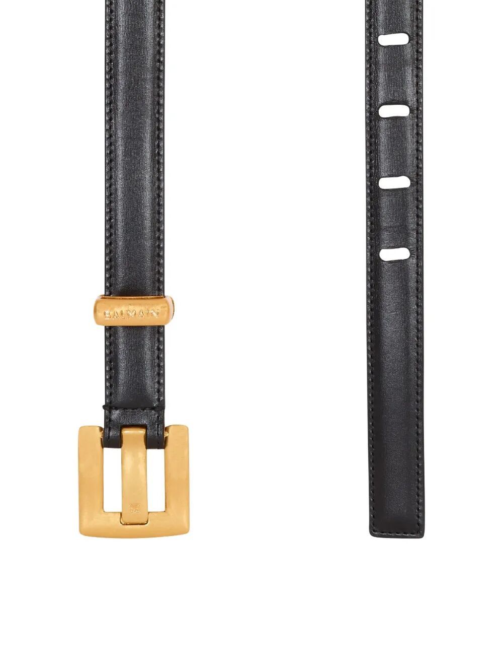 Balmain "ANTHEM" 2CM CALFSKIN BELT Size ONE SIZE - 4 Thumbnail