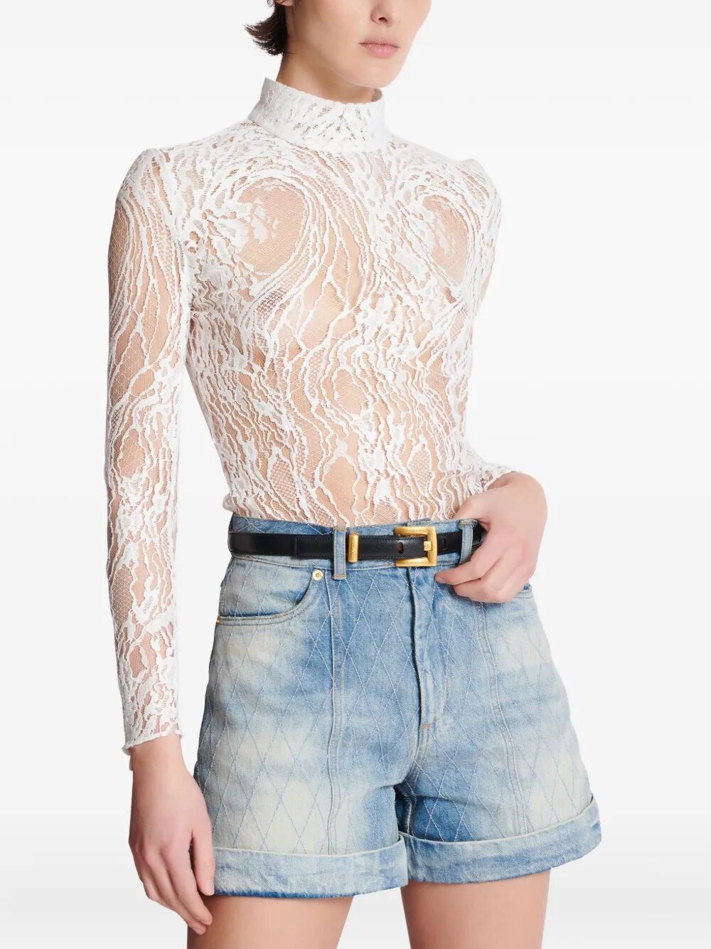 Balmain "ANTHEM" 2CM CALFSKIN BELT Size ONE SIZE - 2 Thumbnail
