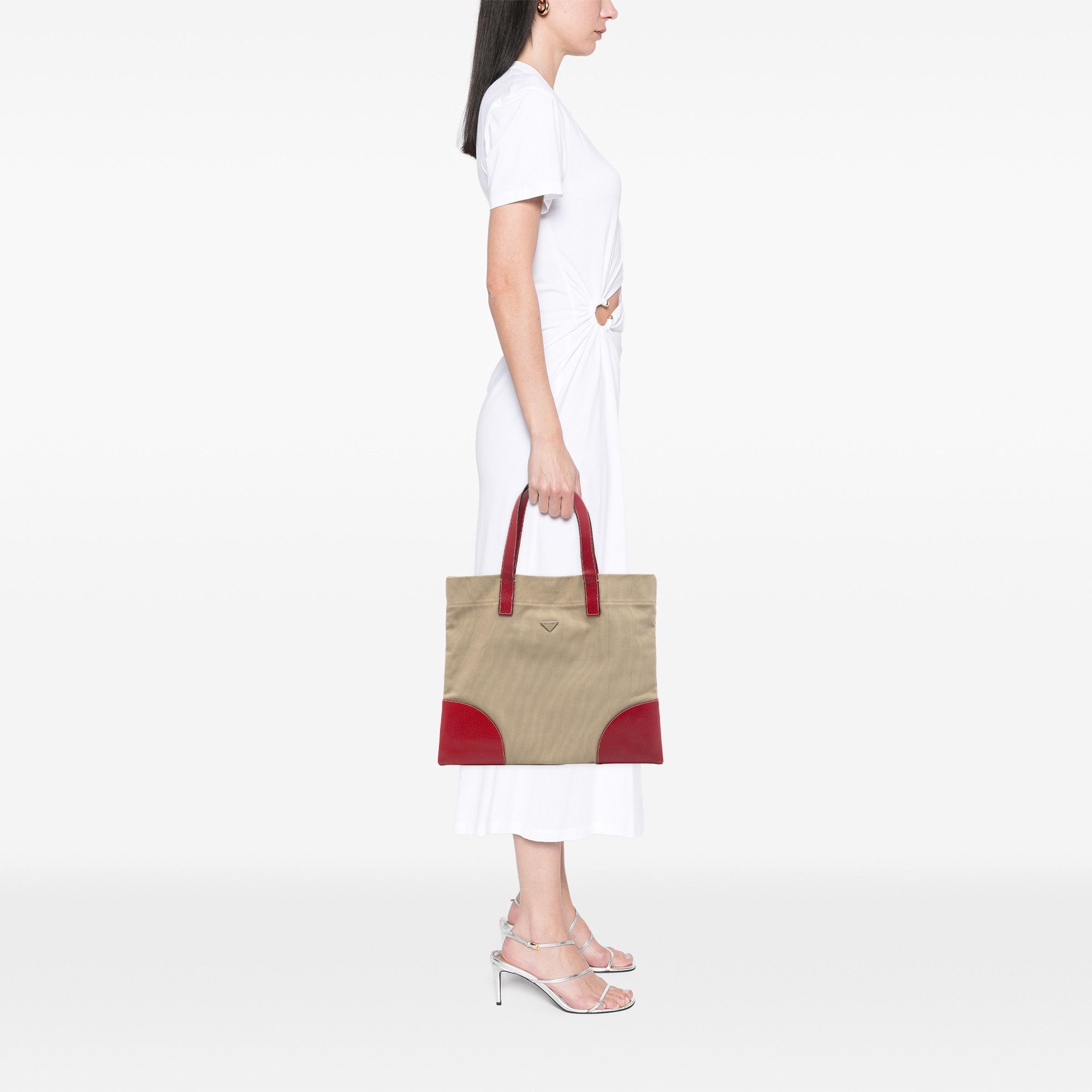 Prada Prada Cinghiale Trimmed Canapa Tote Size ONE SIZE - 6 Thumbnail