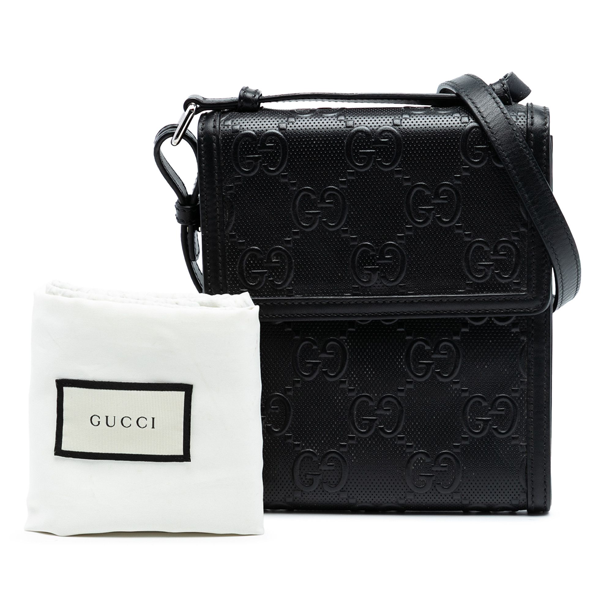 Gucci Gucci GG Embossed Leather Flap Crossbody Size ONE SIZE - 8 Thumbnail