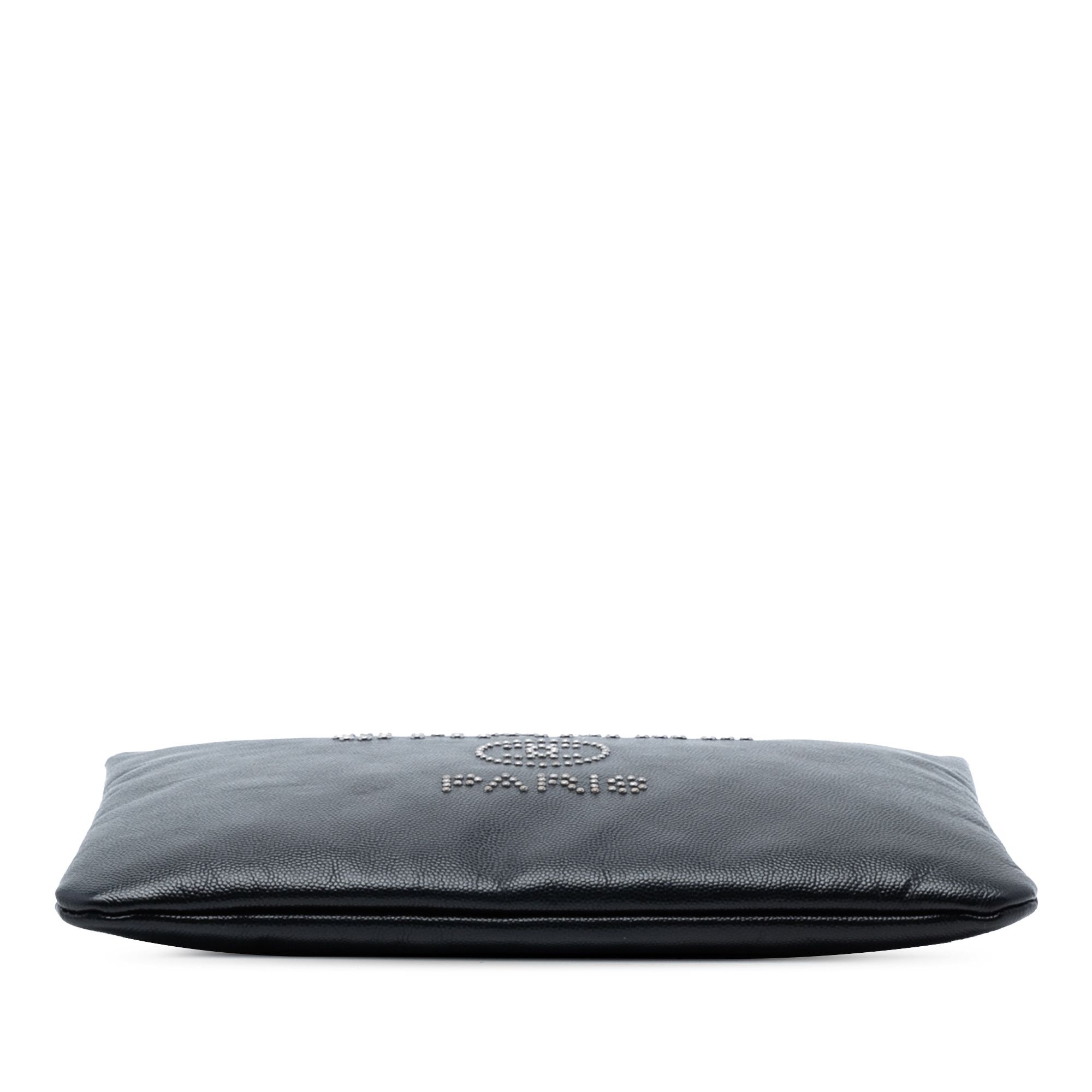 Chanel Chanel Medium Caviar Deauville Studded O Case Clutch Size ONE SIZE - 3 Thumbnail