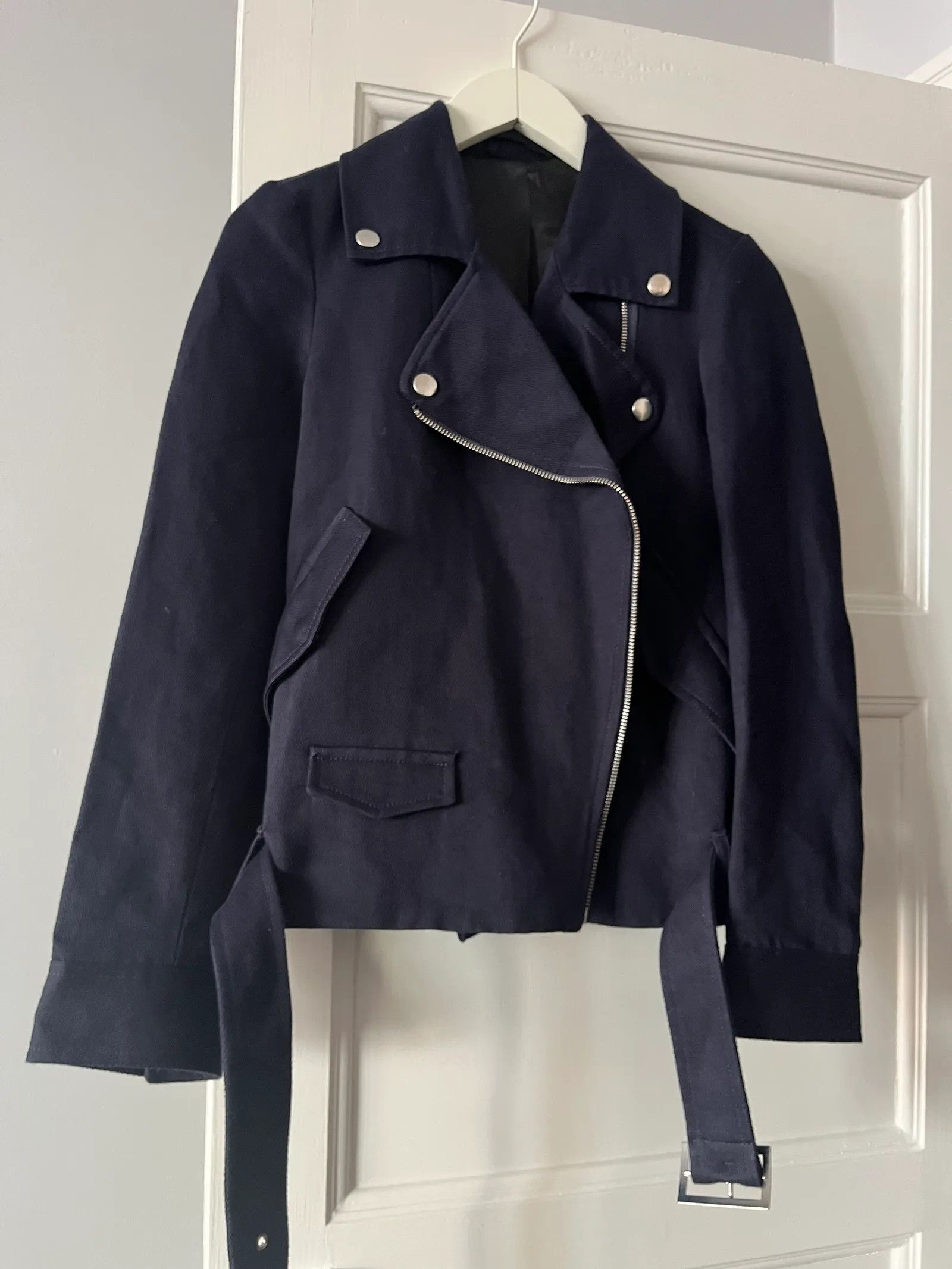 Filippa K Filippa K Toni Linen Biker Jacket Jacket Size XS / US 0-2 / IT 36-38 - 2 Thumbnail