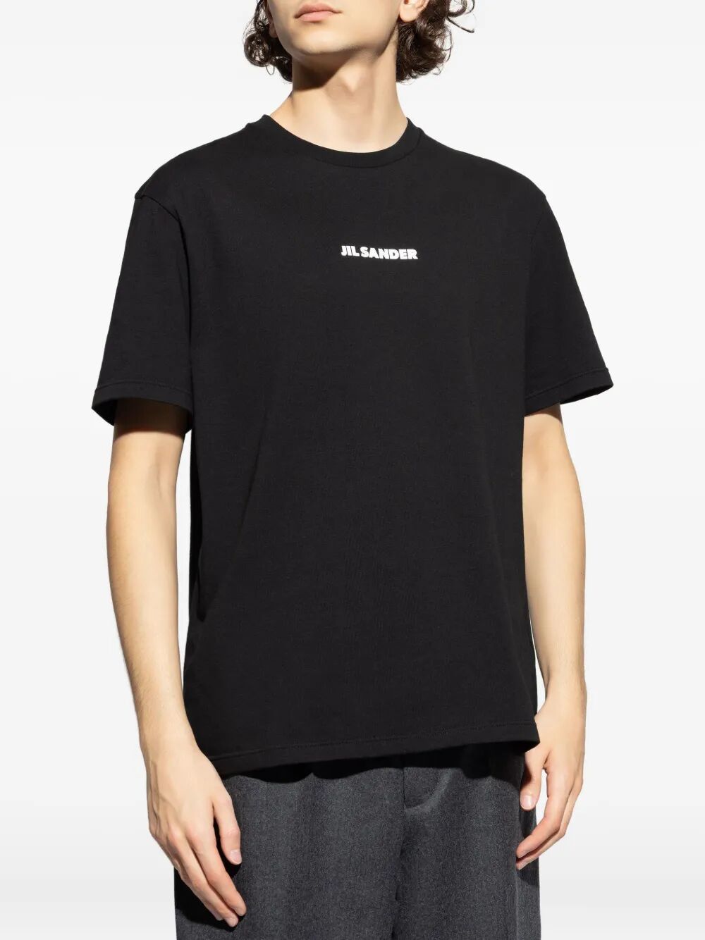 Jil Sander CREWNECK SHORT SLEEVES LOGO T-SHIRT Size US L / EU 52-54 / 3 - 3 Thumbnail