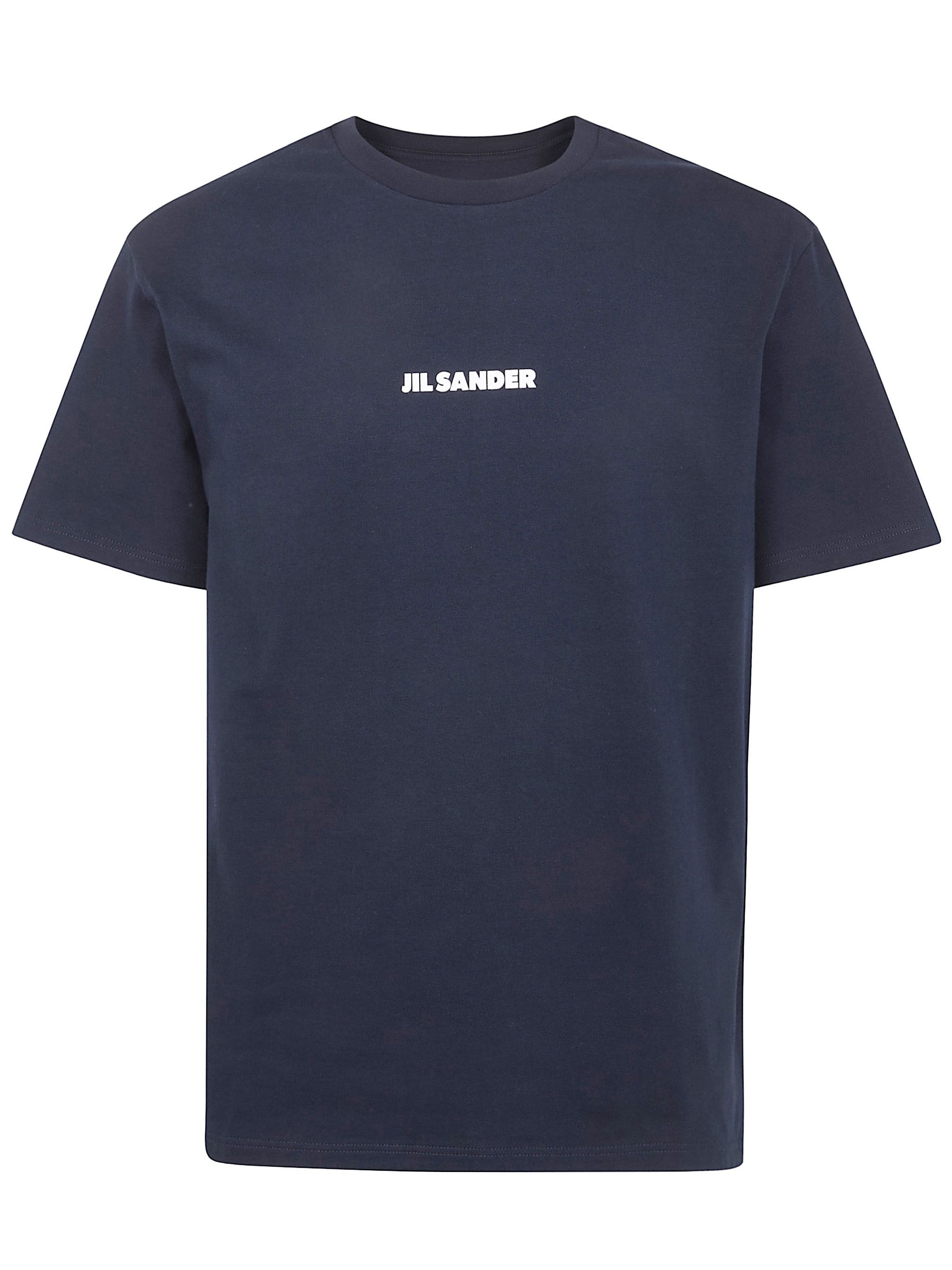 Jil Sander CREWNECK SHORT SLEEVES LOGO T-SHIRT Size US L / EU 52-54 / 3 - 6 Thumbnail