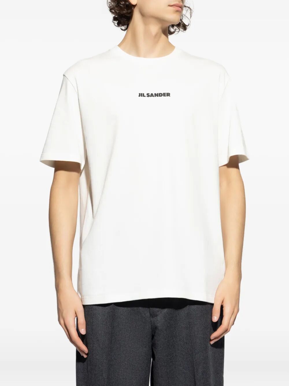Jil Sander CREWNECK SHORT SLEEVES LOGO T-SHIRT Size US XL / EU 56 / 4 - 4 Thumbnail
