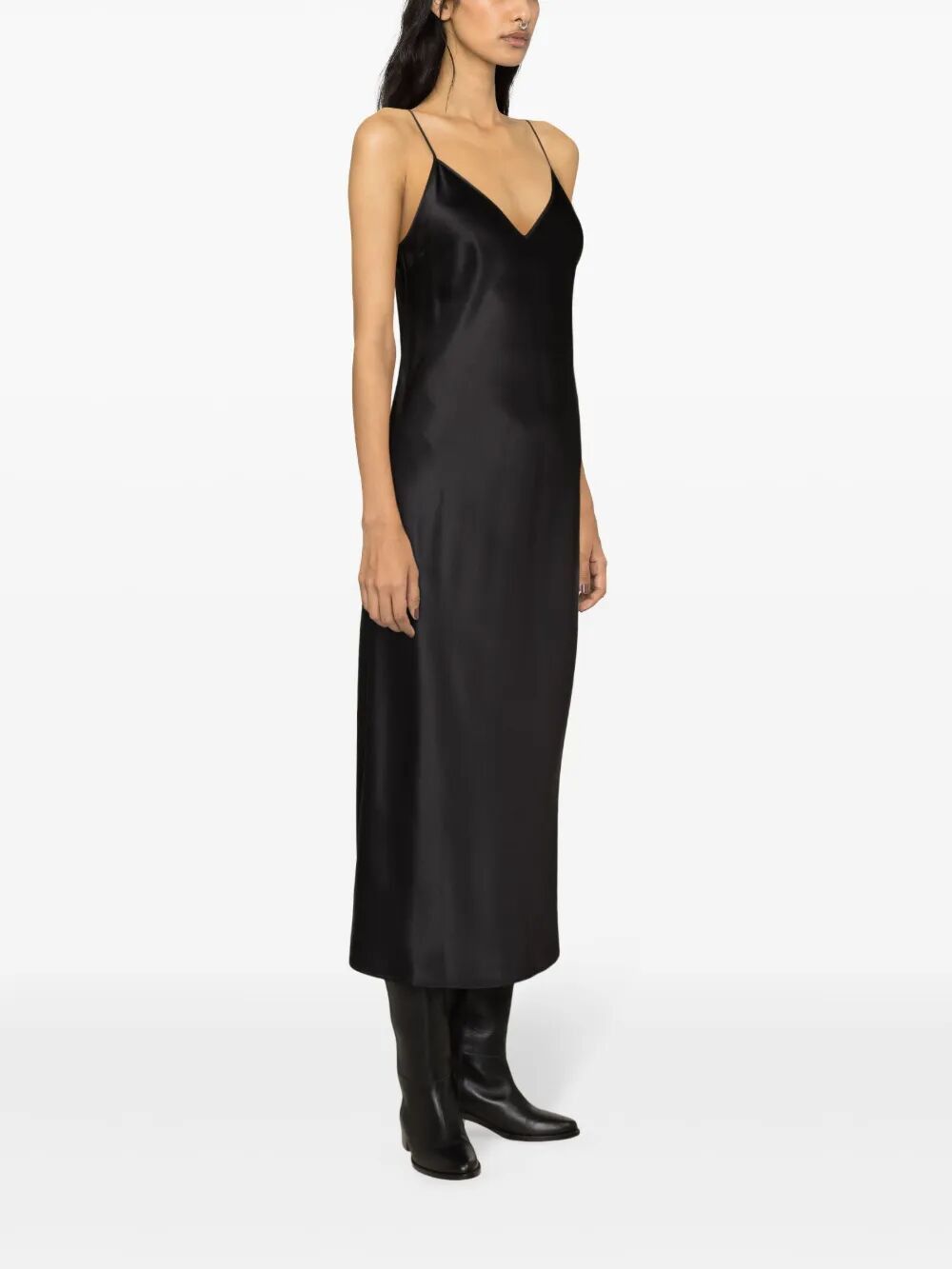 Joseph "CLEA" DRESS SILK SATIN Size M / US 6-8 / IT 42-44 - 3 Thumbnail