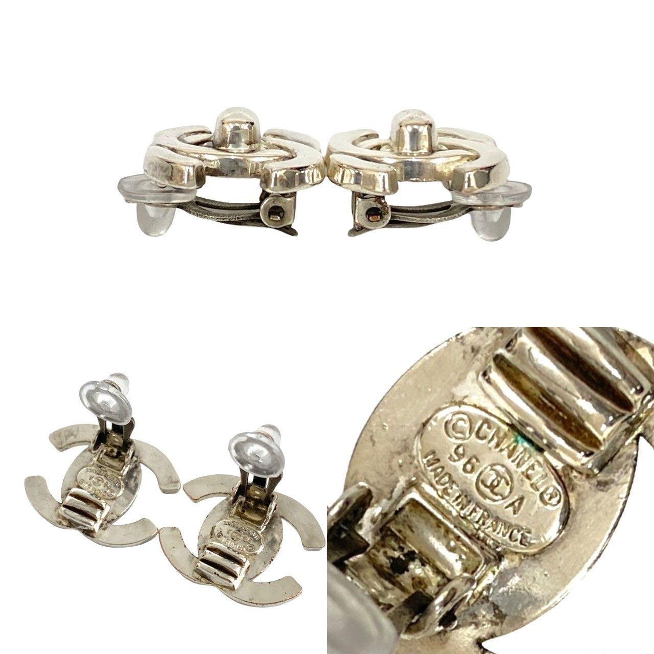 Chanel Chanel Chanel Coco Mark Earrings Metal Earrings 95A DUTY FREE for USA Size ONE SIZE - 3 Thumbnail