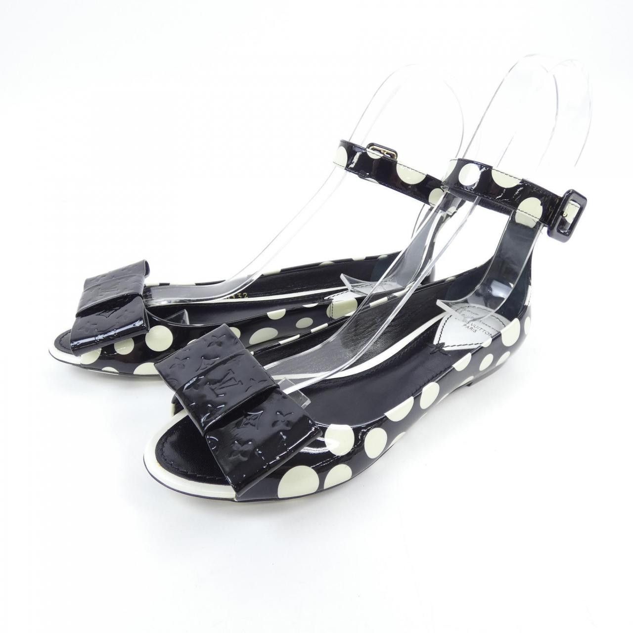 Louis Vuitton Louis Vuitton Louis Vuitton LV×YK Yayoi Kusama Flat Shoes Leather Shoes LV×YK DUTY FREE for USA Size ONE SIZE - 3 Thumbnail