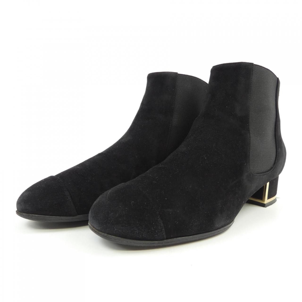 Chanel Chanel Chanel G31658X47806 Kid Suede Short Boots Suede Shoes G31658X47806 DUTY FREE for USA Size ONE SIZE - 3 Thumbnail