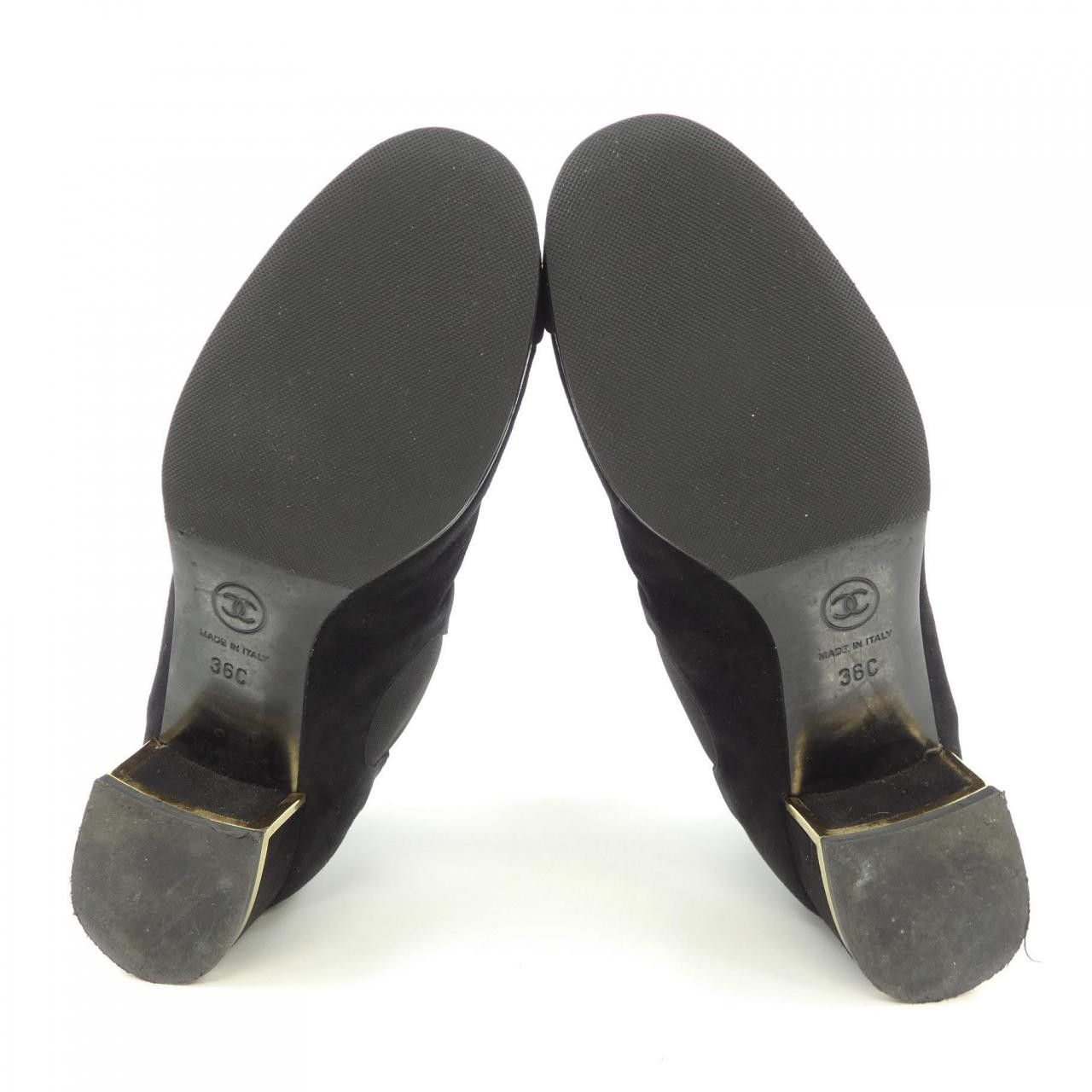 Chanel Chanel Chanel G31658X47806 Kid Suede Short Boots Suede Shoes G31658X47806 DUTY FREE for USA Size ONE SIZE - 4 Thumbnail