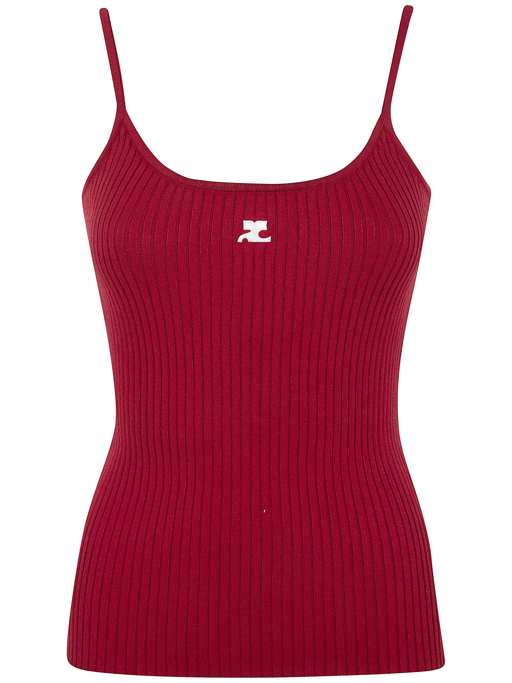 Courreges "REEDITION" KNIT TANK TOP Size L / US 10 / IT 46 - 5 Thumbnail
