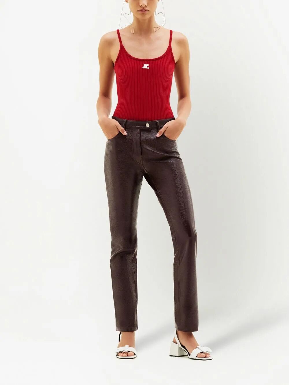 Courreges "REEDITION" KNIT TANK TOP Size M / US 6-8 / IT 42-44 - 2 Thumbnail