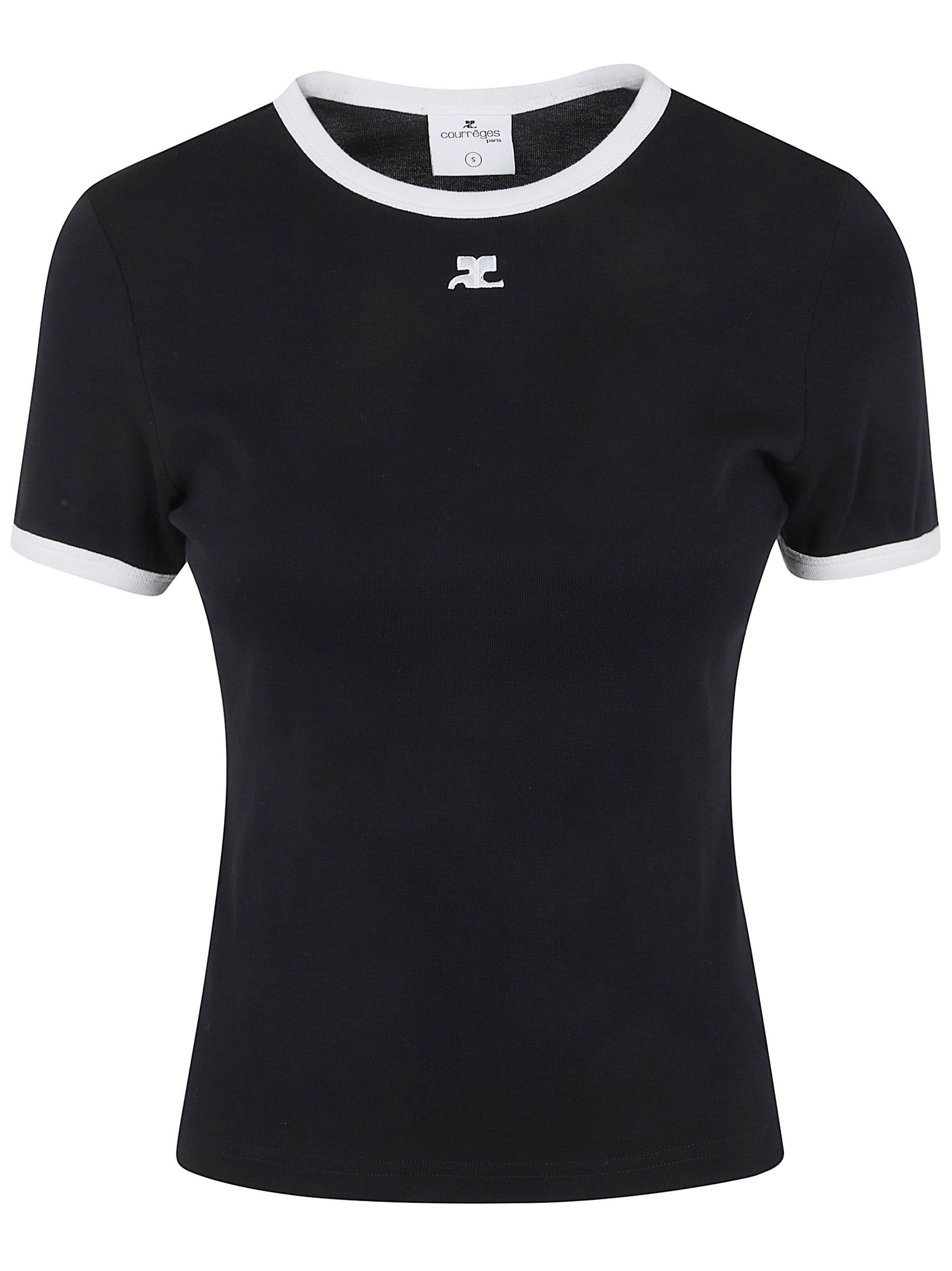 Courreges "SIGNATURE CONTRAST" T-SHIRT Size S / US 4 / IT 40 - 6 Thumbnail
