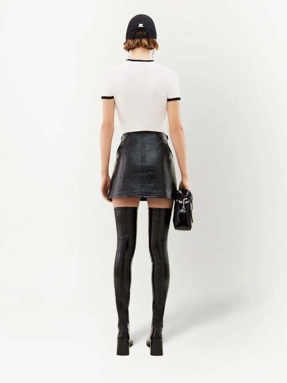 Courreges "SIGNATURE CONTRAST" T-SHIRT Size L / US 10 / IT 46 - 2 Thumbnail