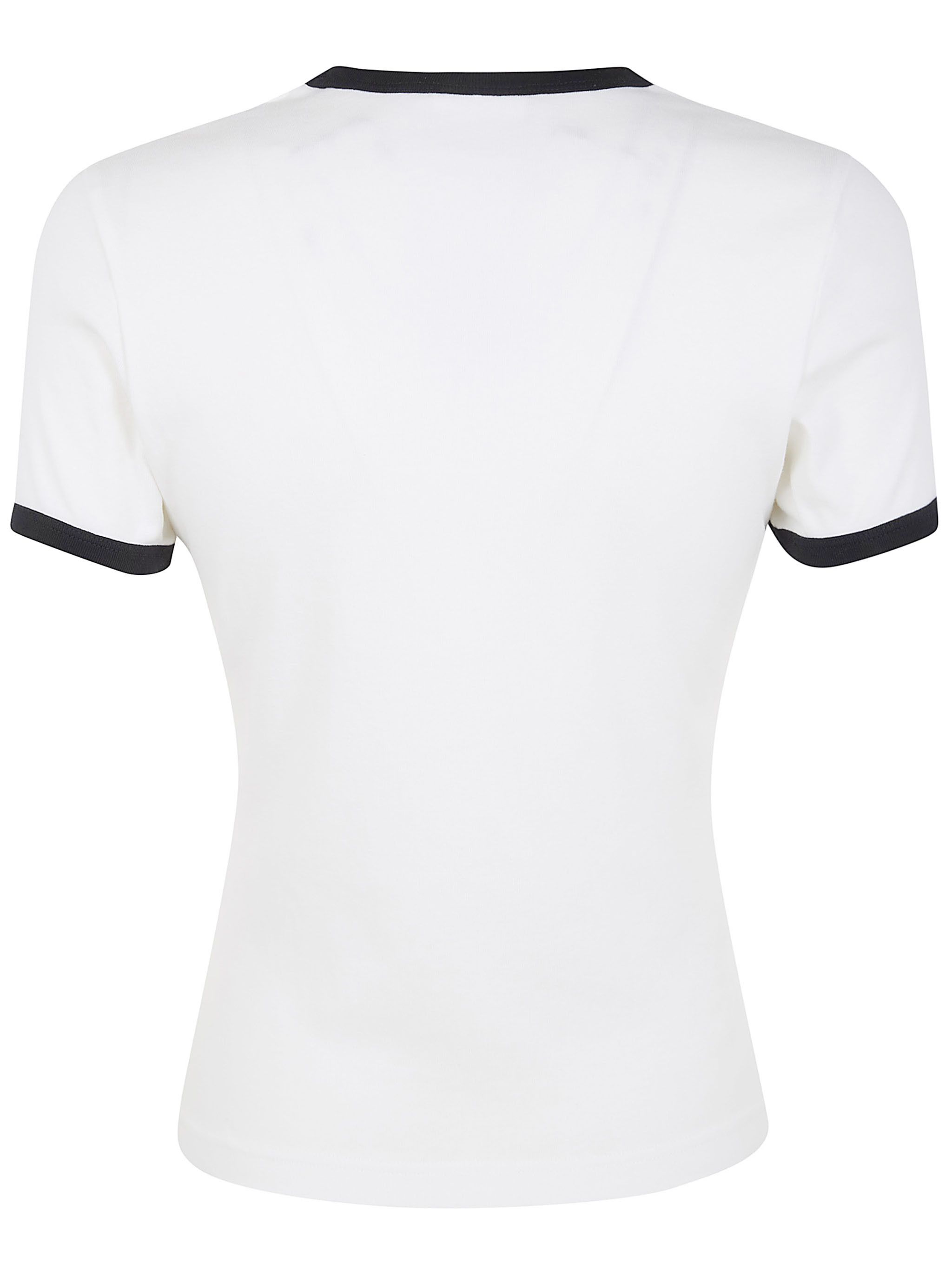 Courreges "SIGNATURE CONTRAST" T-SHIRT Size S / US 4 / IT 40 - 6 Thumbnail