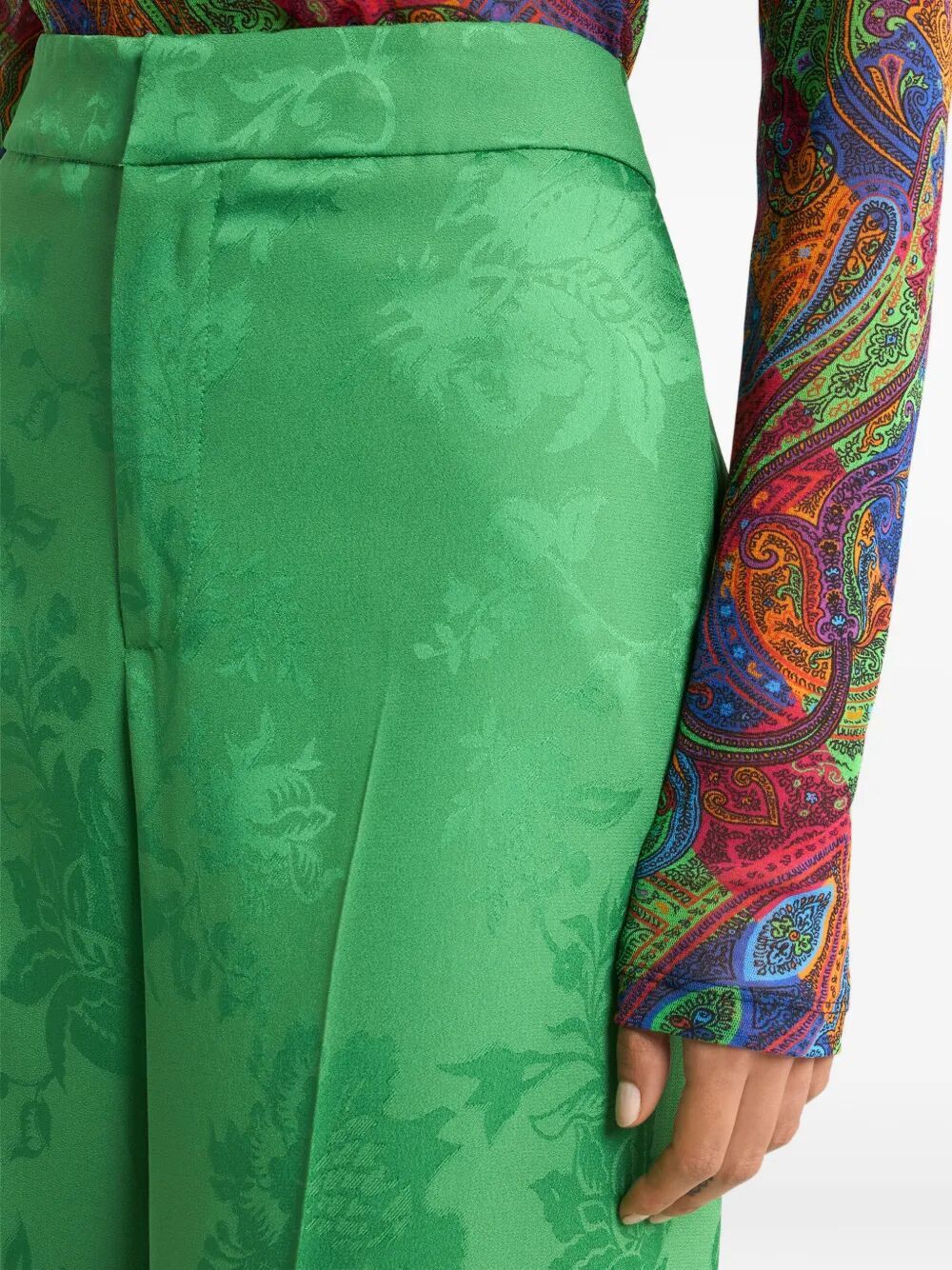 Etro FLARED HIGH WAISTED TROUSERS Size 30" / US 8 / IT 44 - 4 Thumbnail