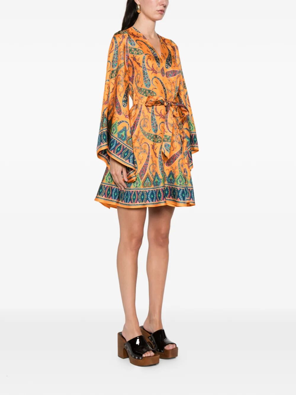 Etro PRINTED MINI DRESS Size M / US 6-8 / IT 42-44 - 5 Thumbnail