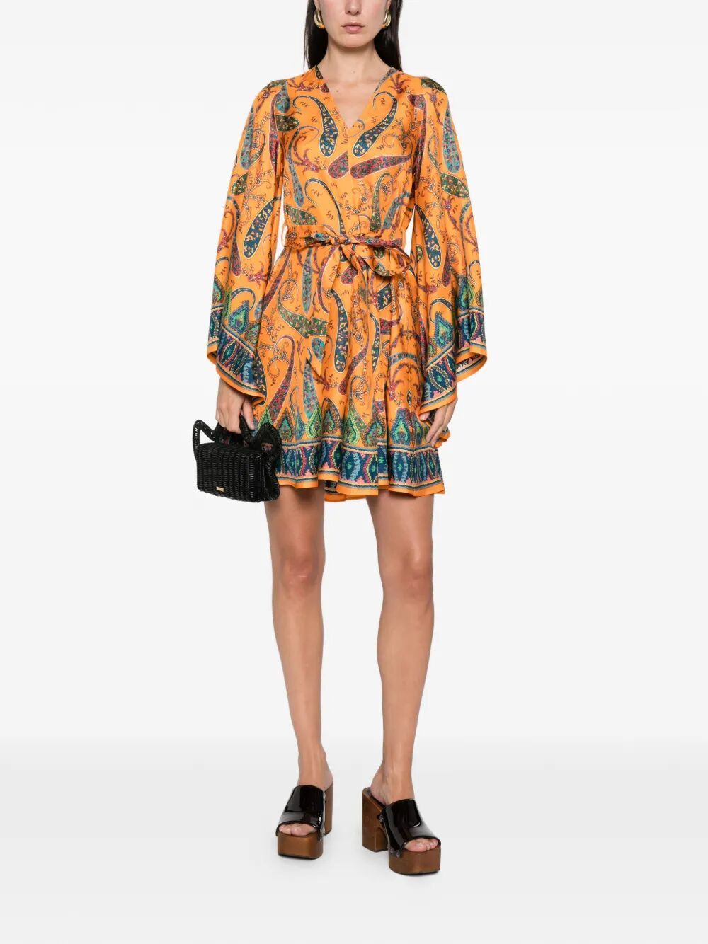 Etro PRINTED MINI DRESS Size M / US 6-8 / IT 42-44 - 6 Thumbnail