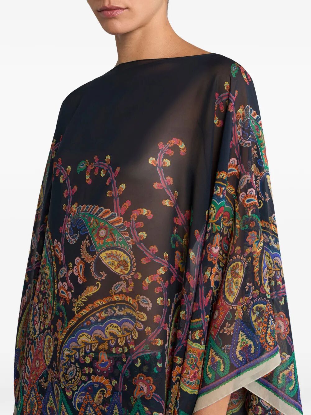 Etro PRINTED SCARF CAPE Size ONE SIZE - 4 Thumbnail