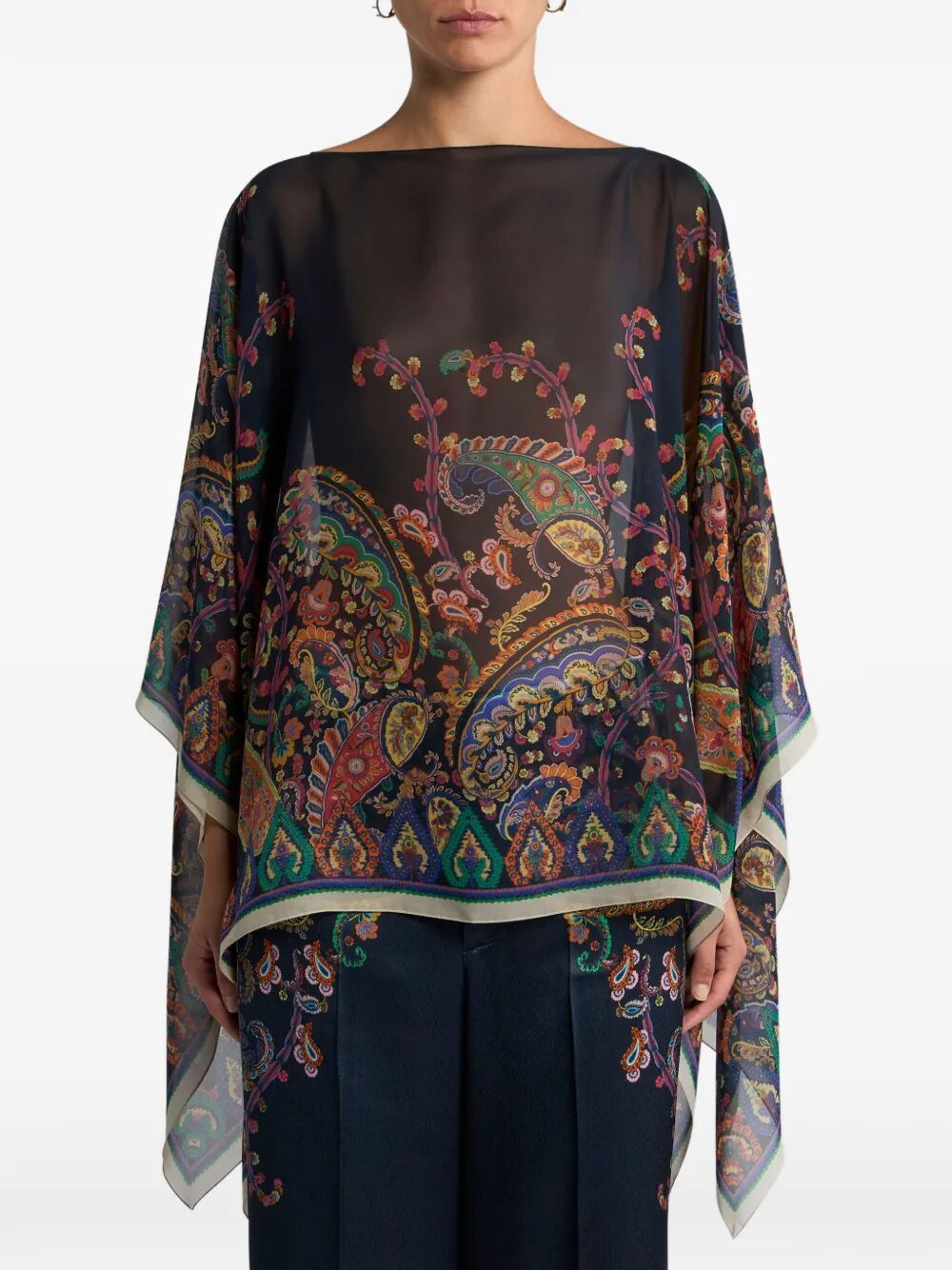 Etro PRINTED SCARF CAPE Size ONE SIZE - 3 Thumbnail