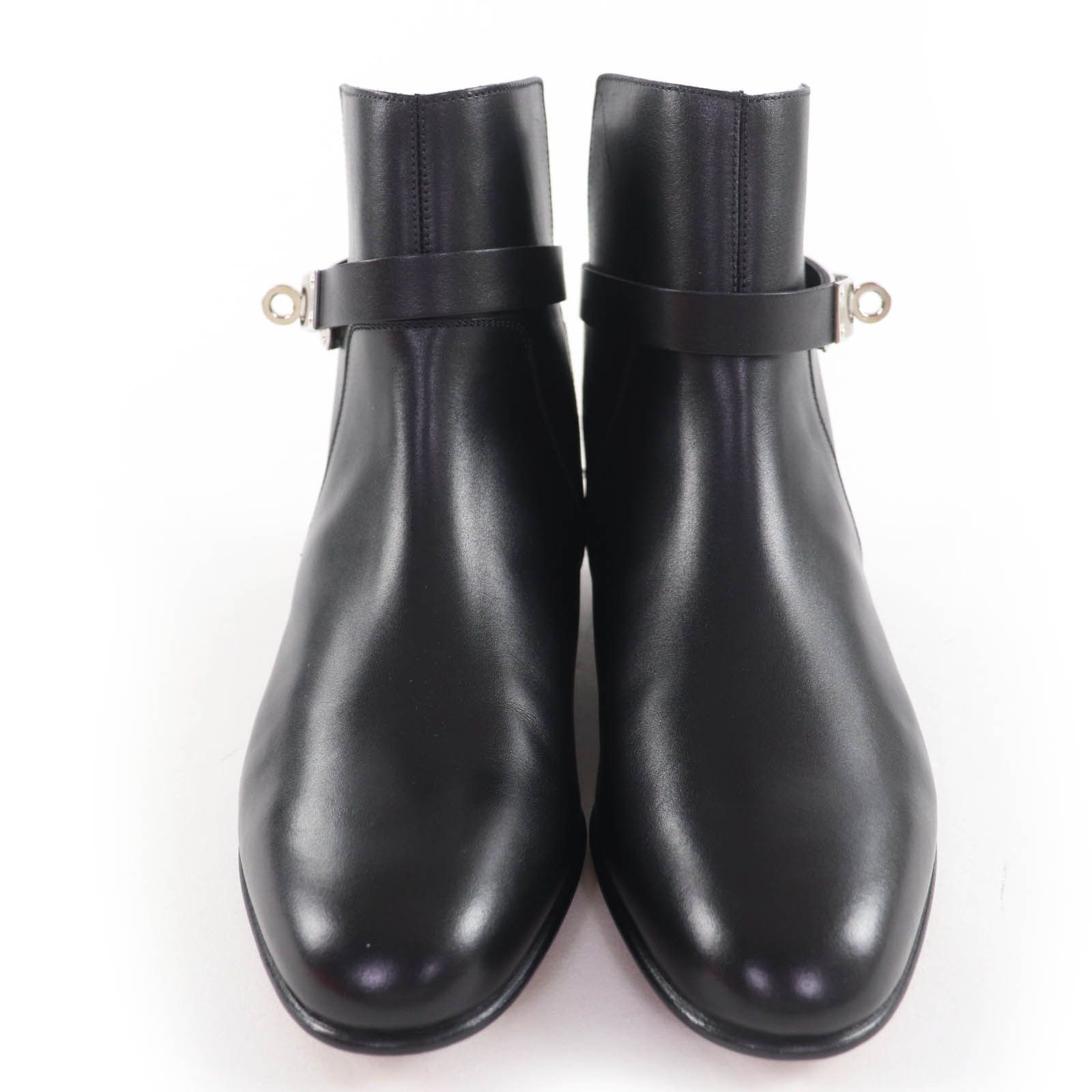 Hermes Hermes Hermès Neo Kelly Buckle35.5 Leather Short Boots Leather Shoes DUTY FREE for USA Size ONE SIZE - 4 Thumbnail