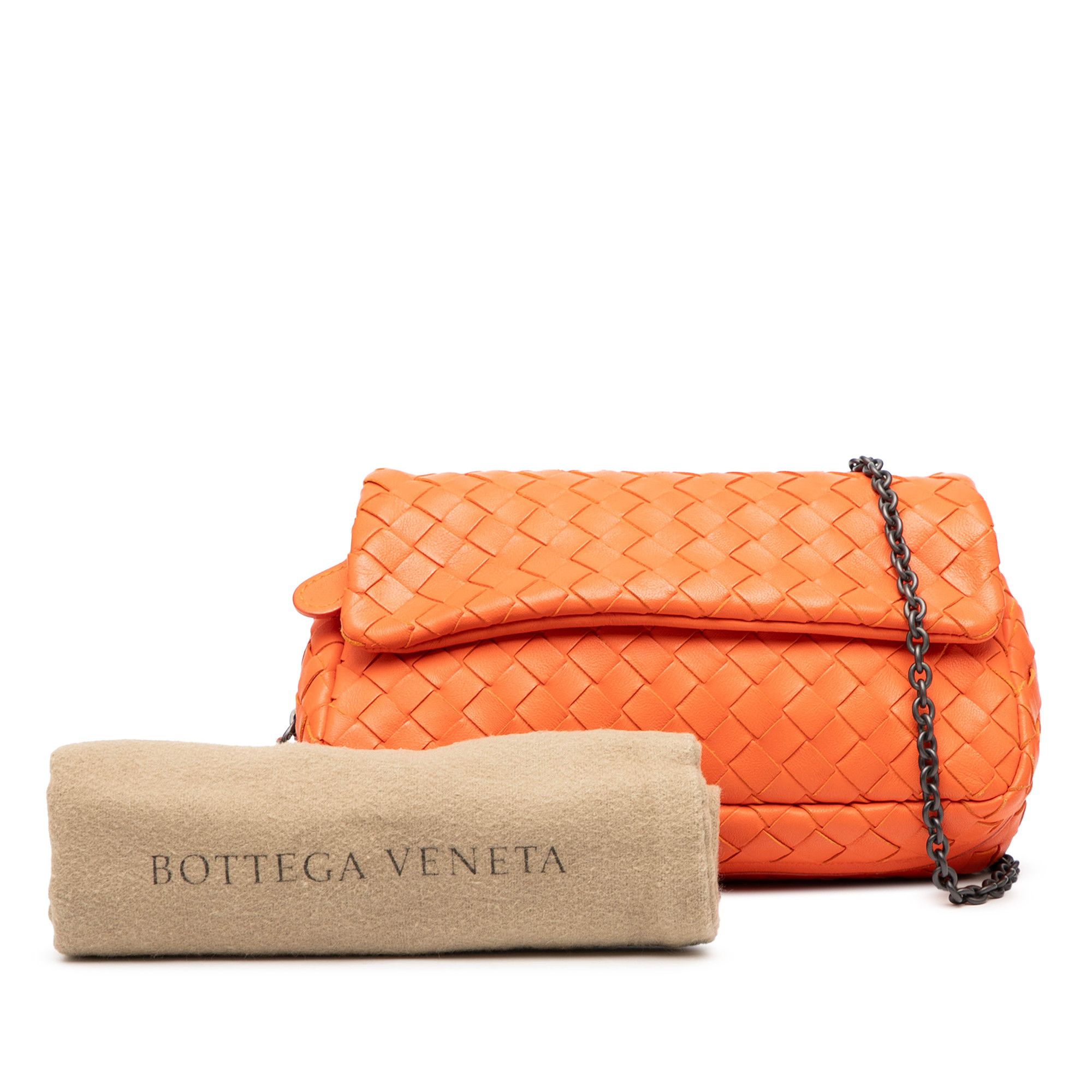 Bottega Veneta Bottega Veneta Mini Nappa Intrecciato Expandable Chain Flap Crossbody Size ONE SIZE - 7 Thumbnail
