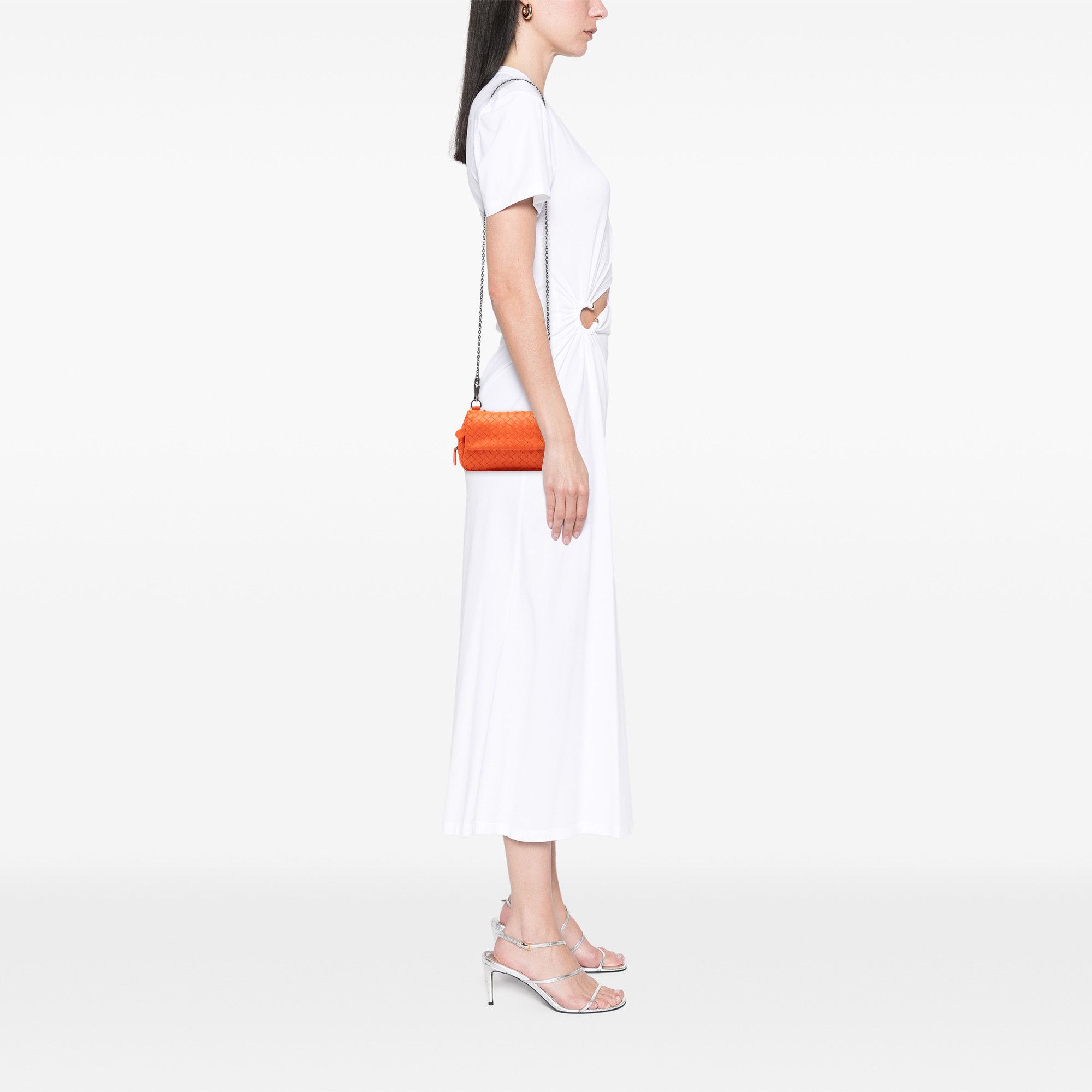 Bottega Veneta Bottega Veneta Mini Nappa Intrecciato Expandable Chain Flap Crossbody Size ONE SIZE - 6 Thumbnail