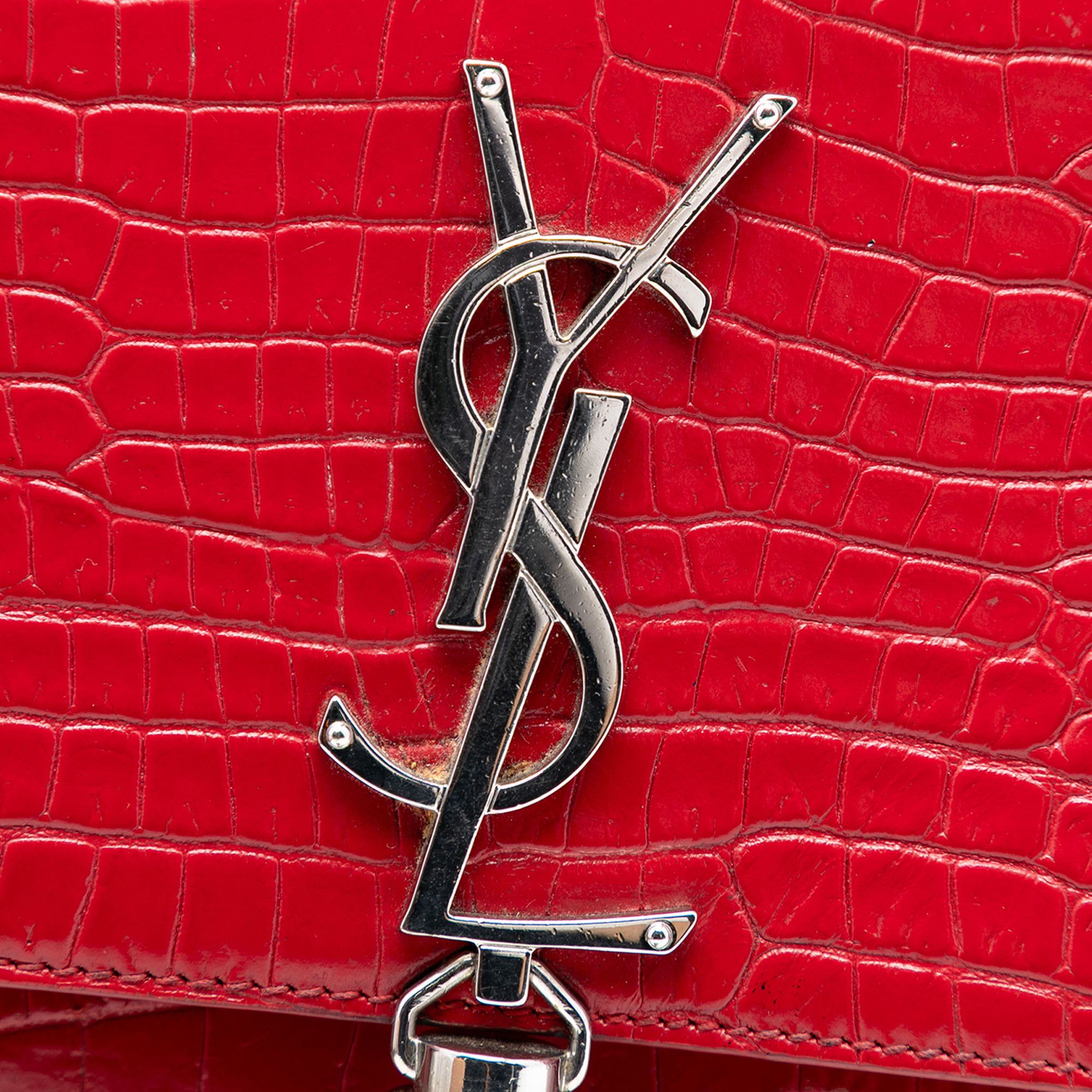 Yves Saint Laurent Yves Saint Laurent Small Embossed Leather Kate Tassel Crossbody Size ONE SIZE - 5 Thumbnail