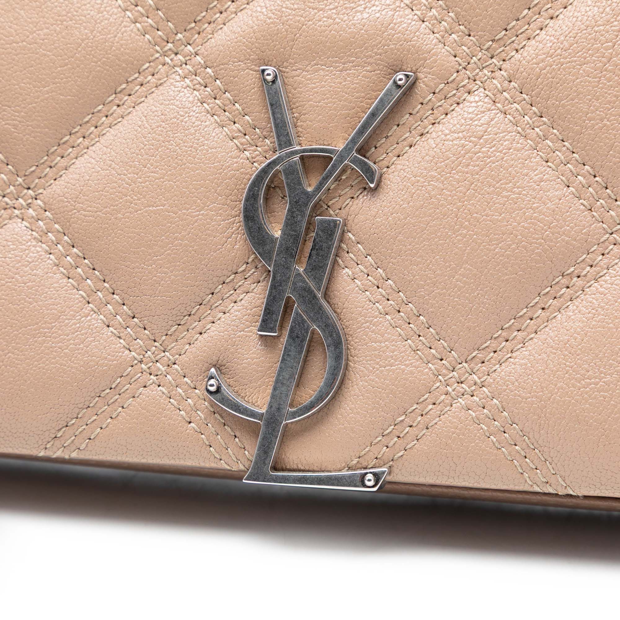 Yves Saint Laurent Yves Saint Laurent Quilted Diamond Lambskin Becky Wallet on Chain Size ONE SIZE - 6 Thumbnail