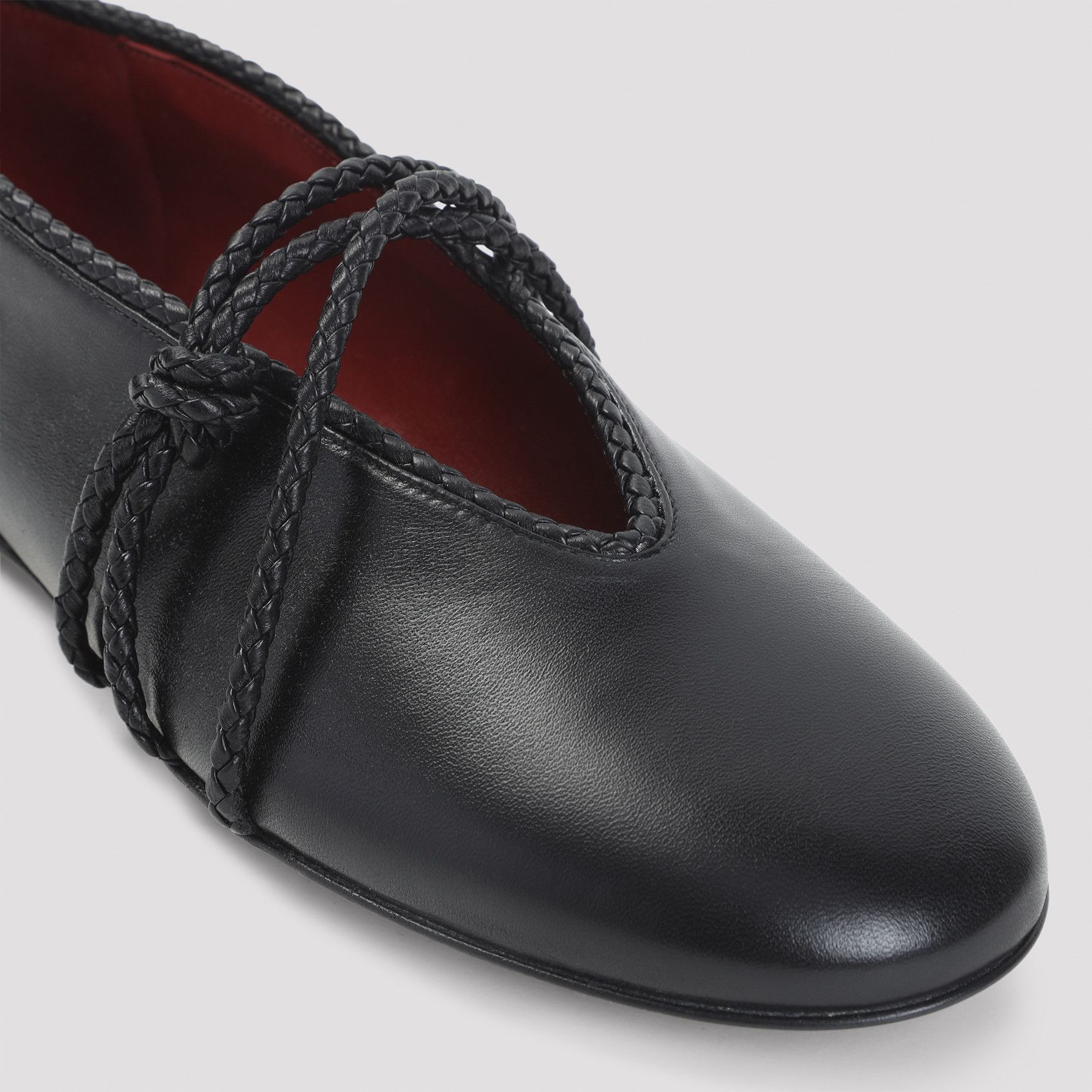 Bottega Veneta Rosa Lamb Leather Ballerinas