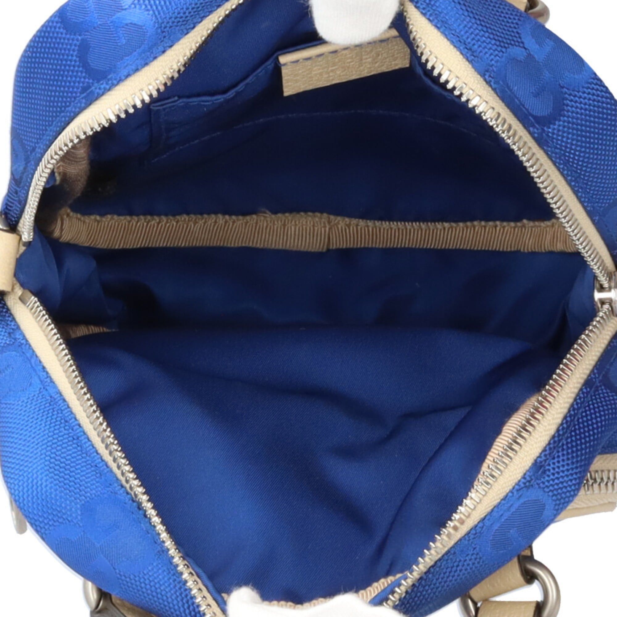 Gucci Gucci Ob the Grid Shoulder Bag, Nylon 625850, Blue, Unisex, GUCCI 2-Way Size ONE SIZE - 6 Thumbnail