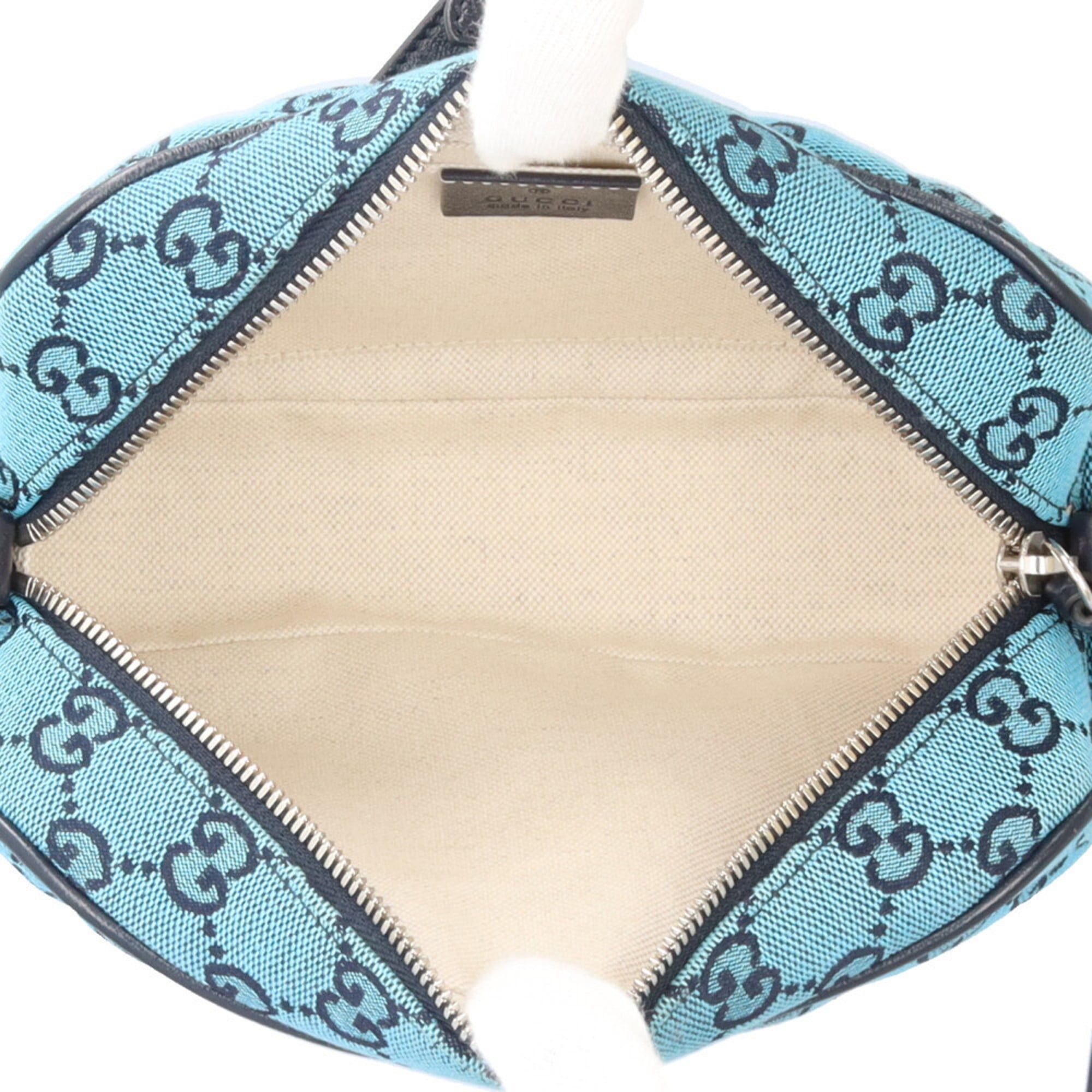 Gucci Gucci Quilted Chain Shoulder Bag GG Marmont Canvas 447632 Blue Women's GUCCI Size ONE SIZE - 6 Thumbnail