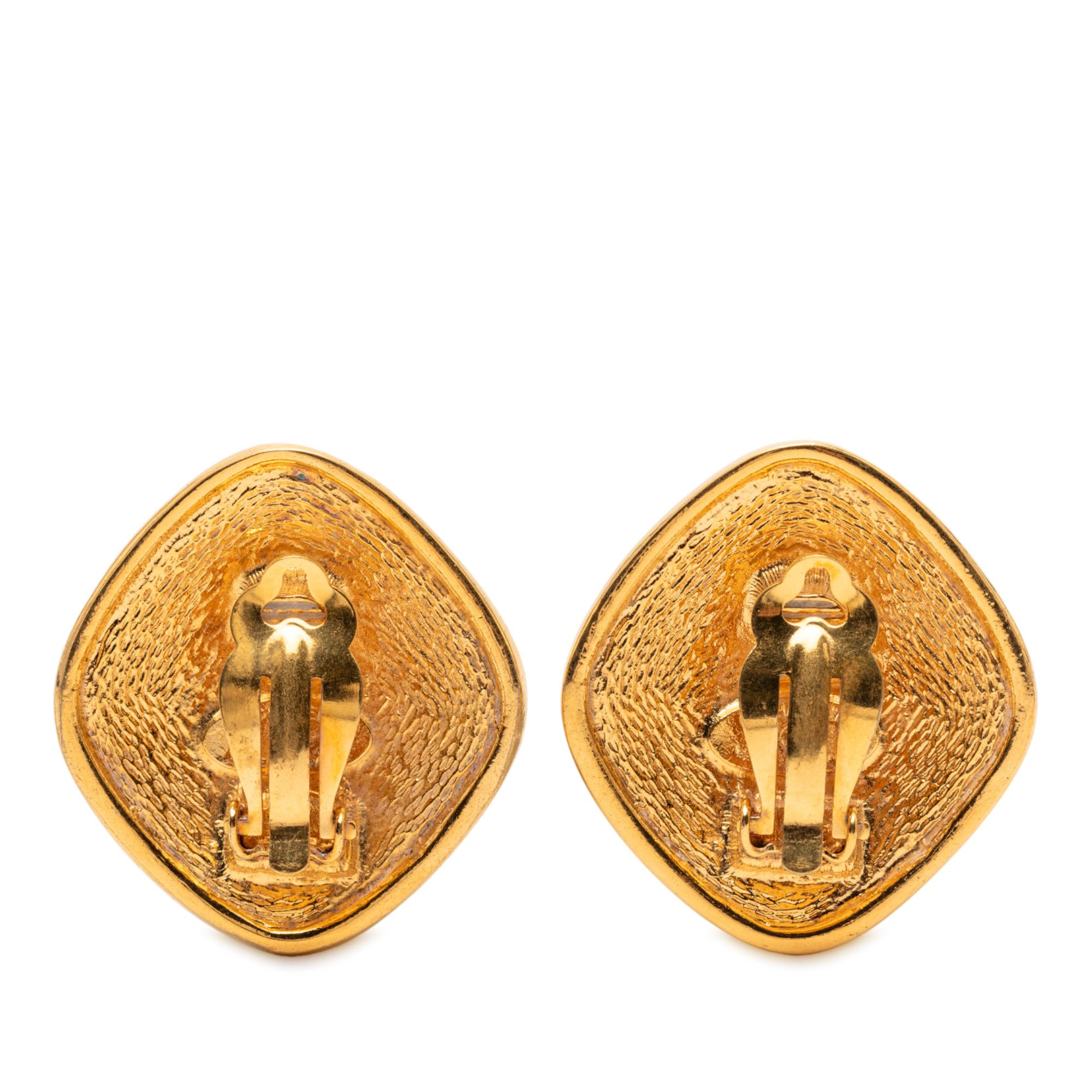 Chanel Chanel Gold Plated CC Clip On Earrings Size ONE SIZE - 2 Thumbnail