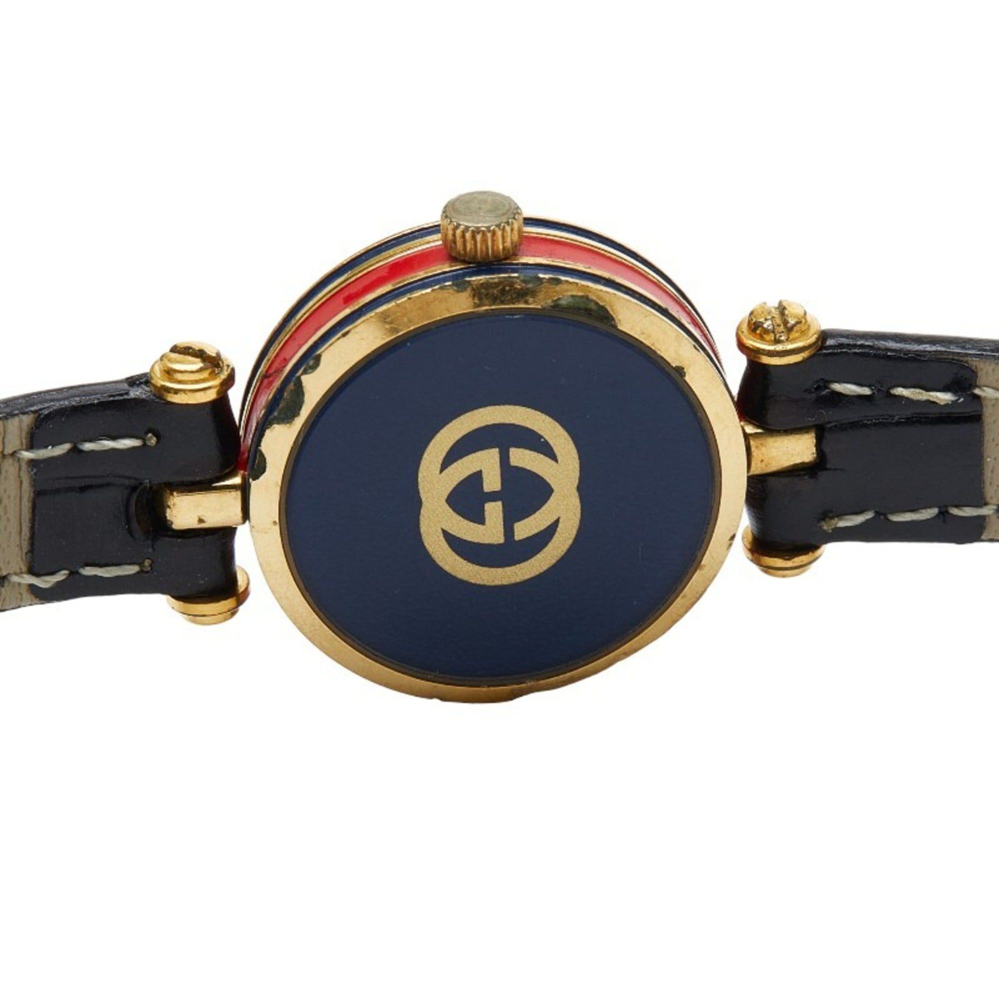 Gucci Gucci Sherry Line Watch, Aftermarket Strap, Quartz Movement, Silver Dial, Plated, Women's, GUCCI Size ONE SIZE - 4 Thumbnail