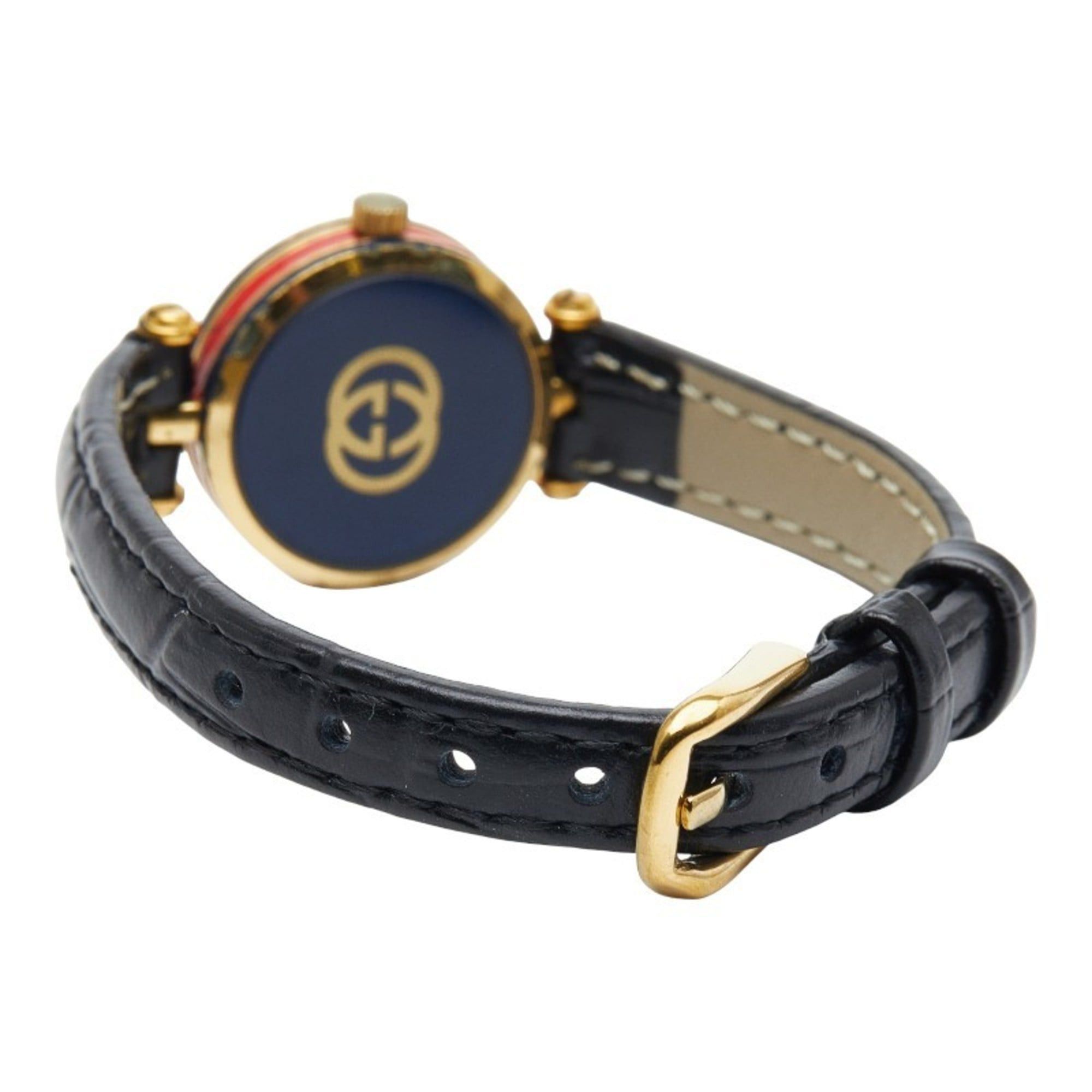 Gucci Gucci Sherry Line Watch, Aftermarket Strap, Quartz Movement, Silver Dial, Plated, Women's, GUCCI Size ONE SIZE - 3 Thumbnail