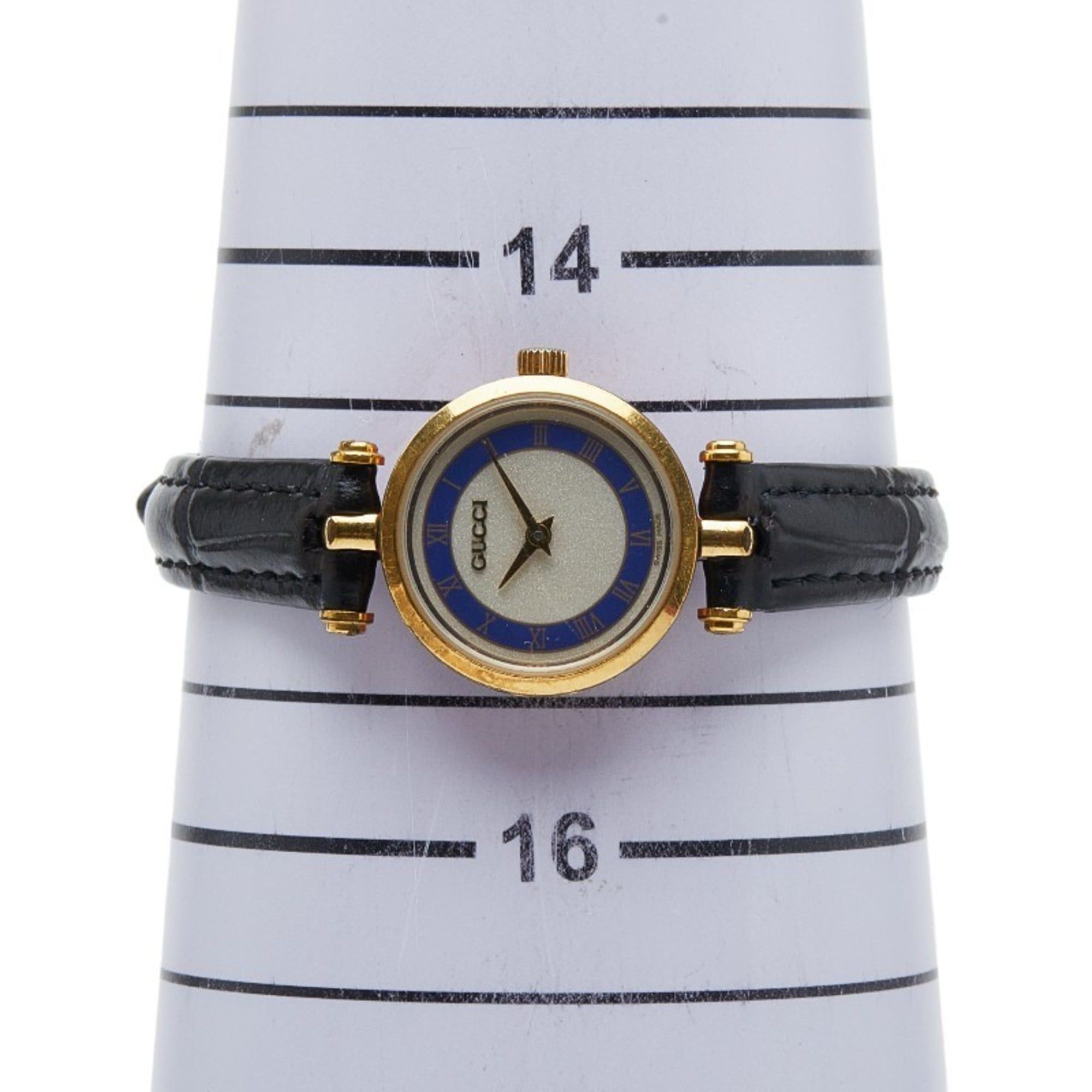 Gucci Gucci Sherry Line Watch, Aftermarket Strap, Quartz Movement, Silver Dial, Plated, Women's, GUCCI Size ONE SIZE - 7 Thumbnail