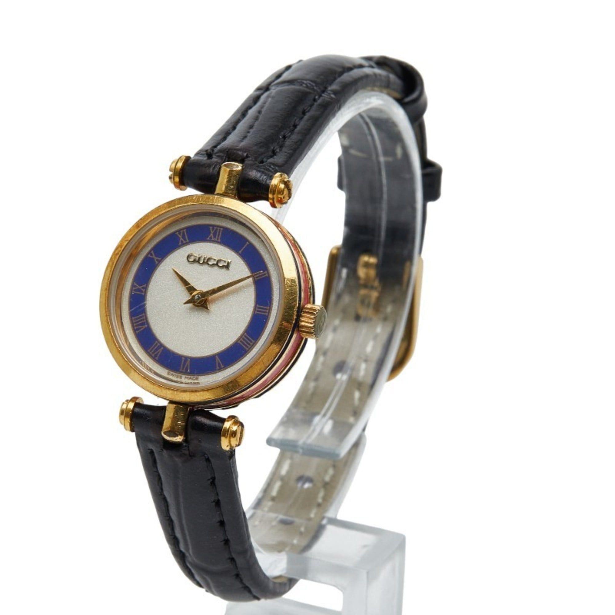 Gucci Gucci Sherry Line Watch, Aftermarket Strap, Quartz Movement, Silver Dial, Plated, Women's, GUCCI Size ONE SIZE - 2 Thumbnail