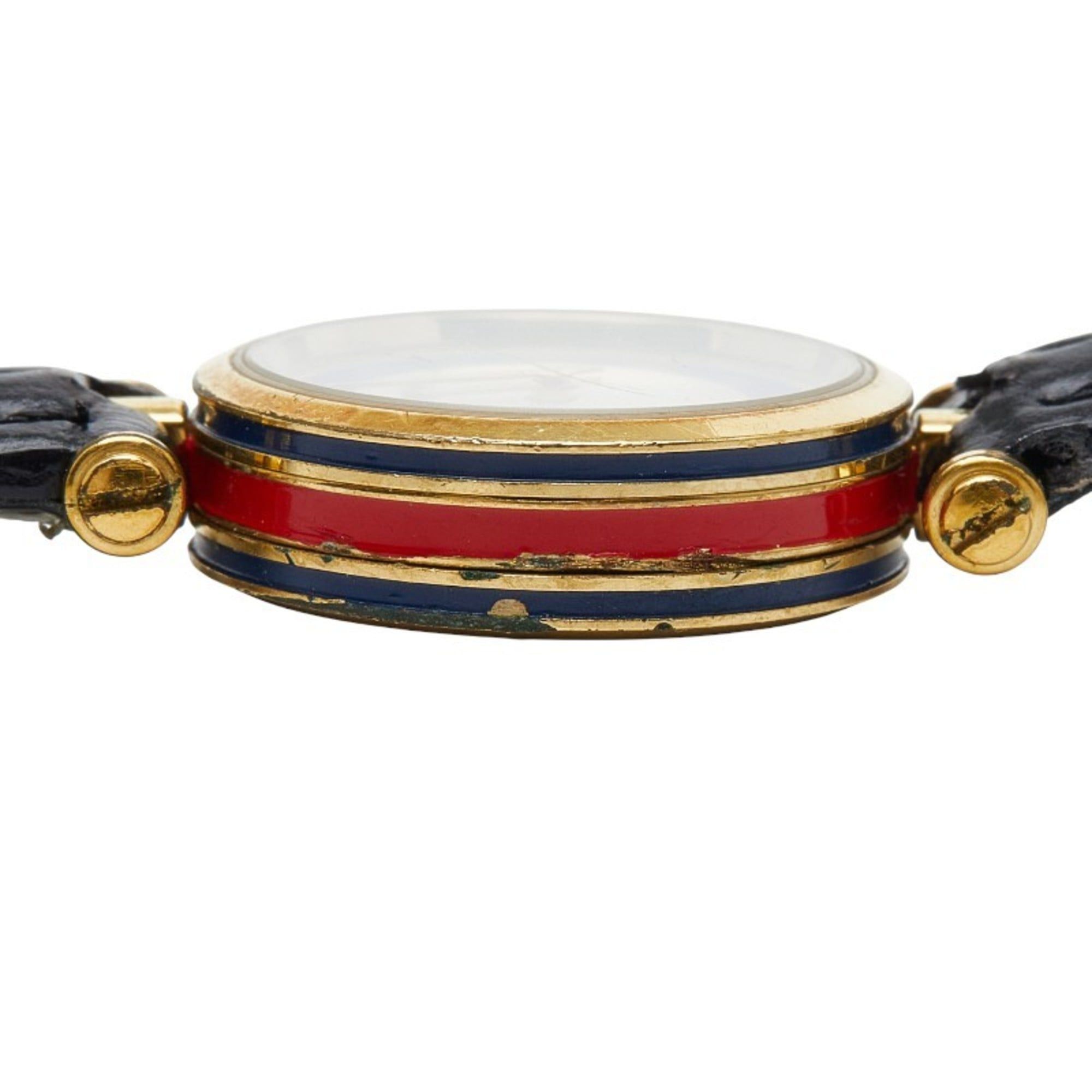 Gucci Gucci Sherry Line Watch, Aftermarket Strap, Quartz Movement, Silver Dial, Plated, Women's, GUCCI Size ONE SIZE - 6 Thumbnail