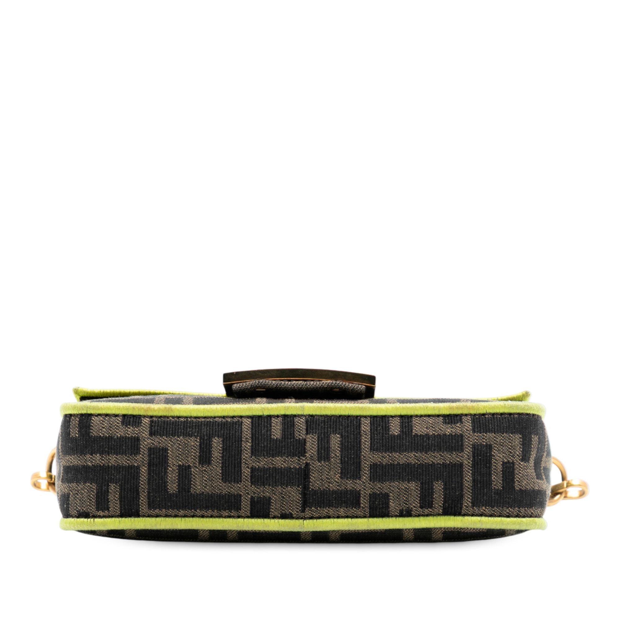 Fendi Fendi Mini Zucca Canvas 1974 Roma Amor Baguette Crossbody Size ONE SIZE - 3 Thumbnail