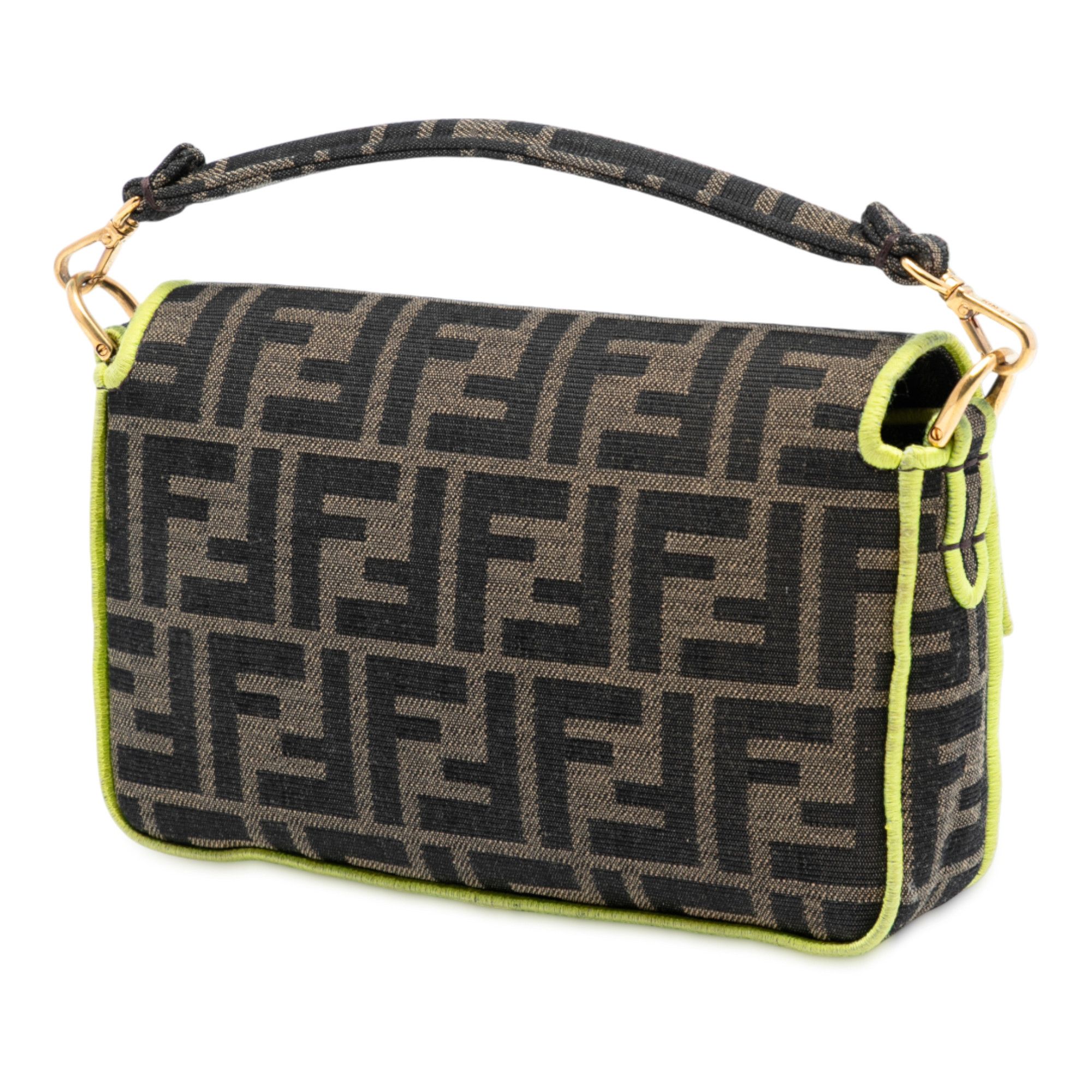 Fendi Fendi Mini Zucca Canvas 1974 Roma Amor Baguette Crossbody Size ONE SIZE - 2 Thumbnail