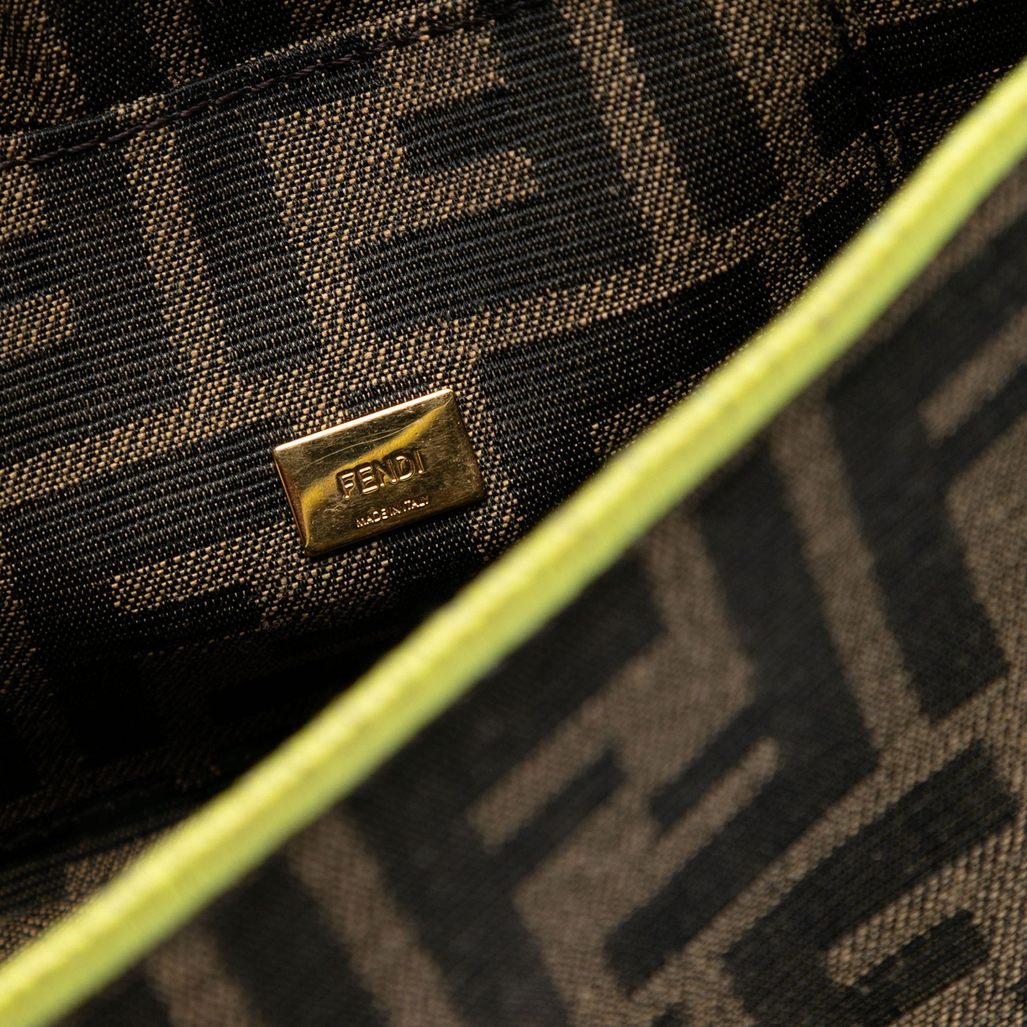 Fendi Fendi Mini Zucca Canvas 1974 Roma Amor Baguette Crossbody Size ONE SIZE - 5 Thumbnail