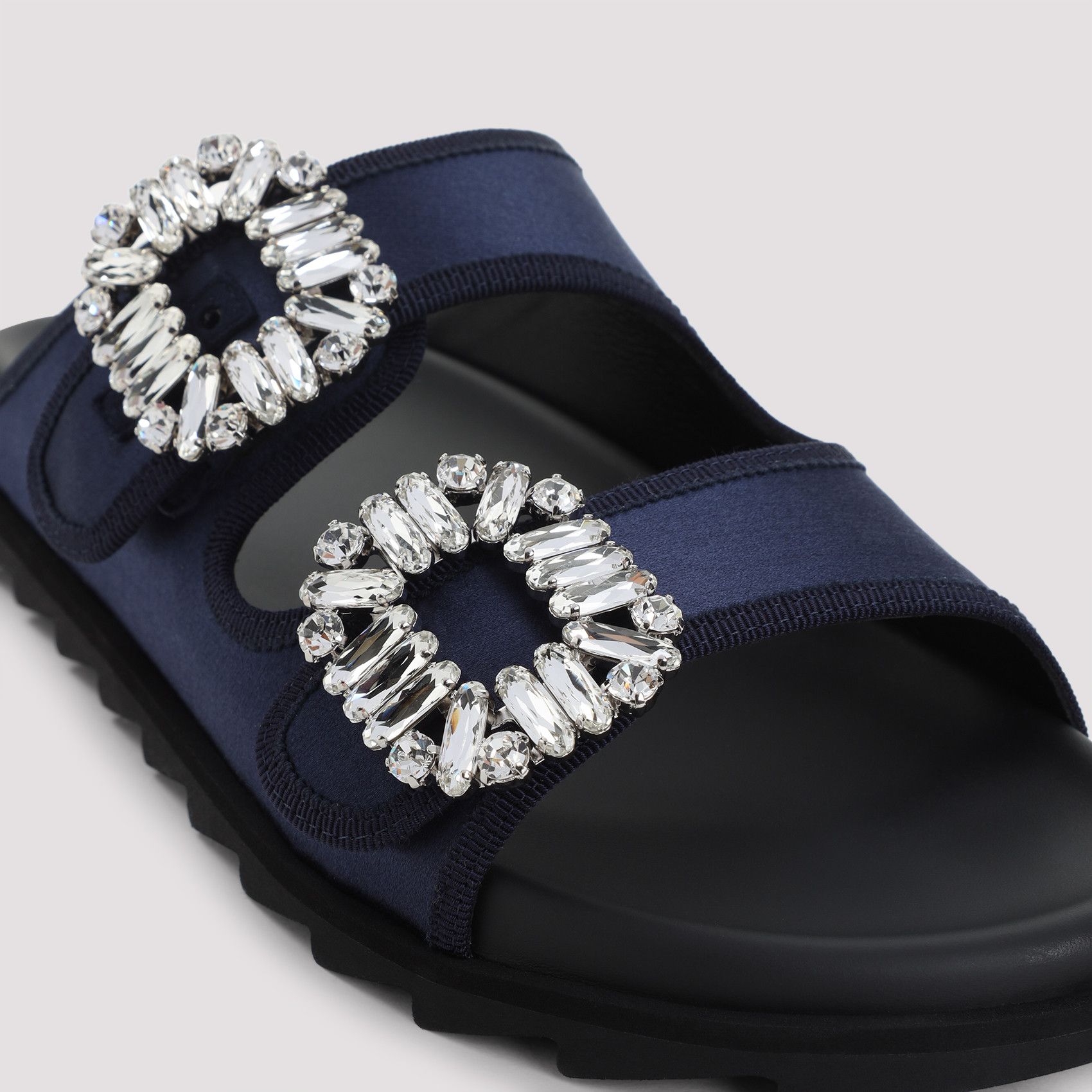 Roger Vivier Roger Vivier Slidy Strass Bord Gros Mules Size US 7 / IT 37 - 4 Thumbnail