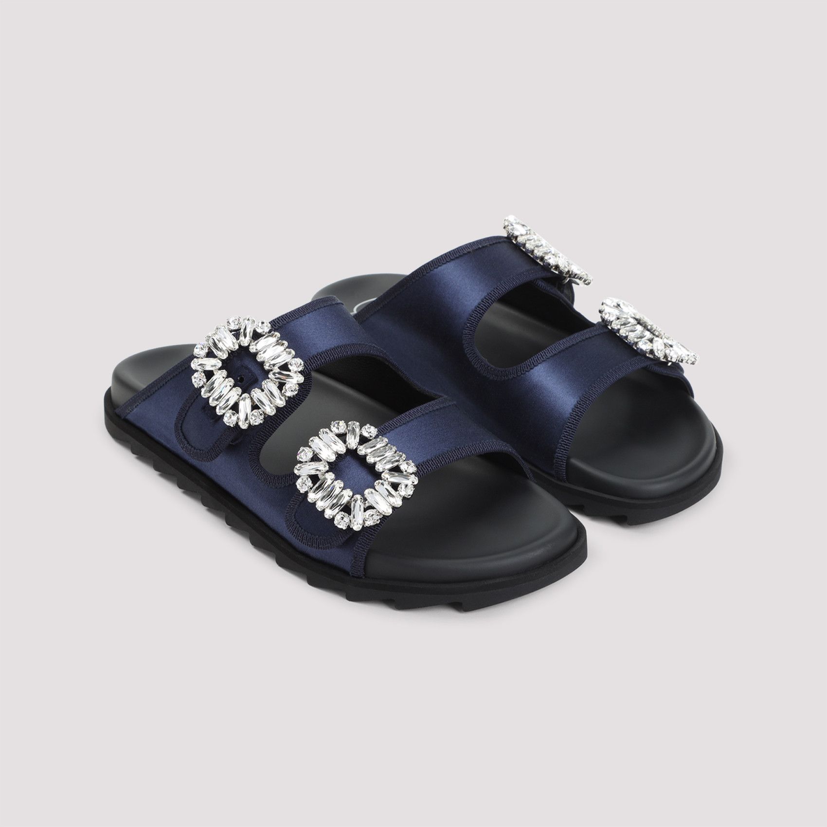Roger Vivier Roger Vivier Slidy Strass Bord Gros Mules Size US 7 / IT 37 - 3 Thumbnail