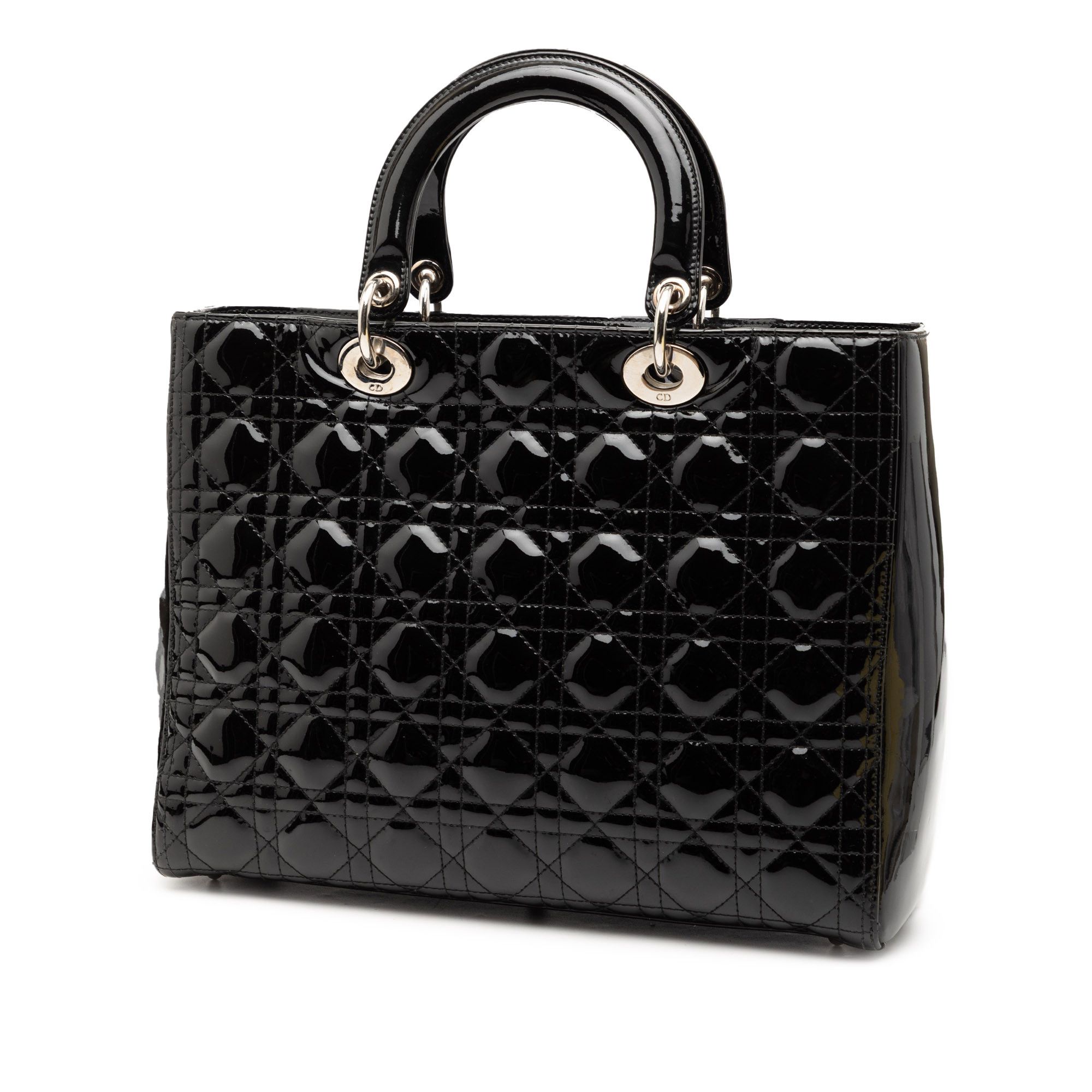 Dior Dior Large Patent Cannage Lady Dior Size ONE SIZE - 2 Thumbnail