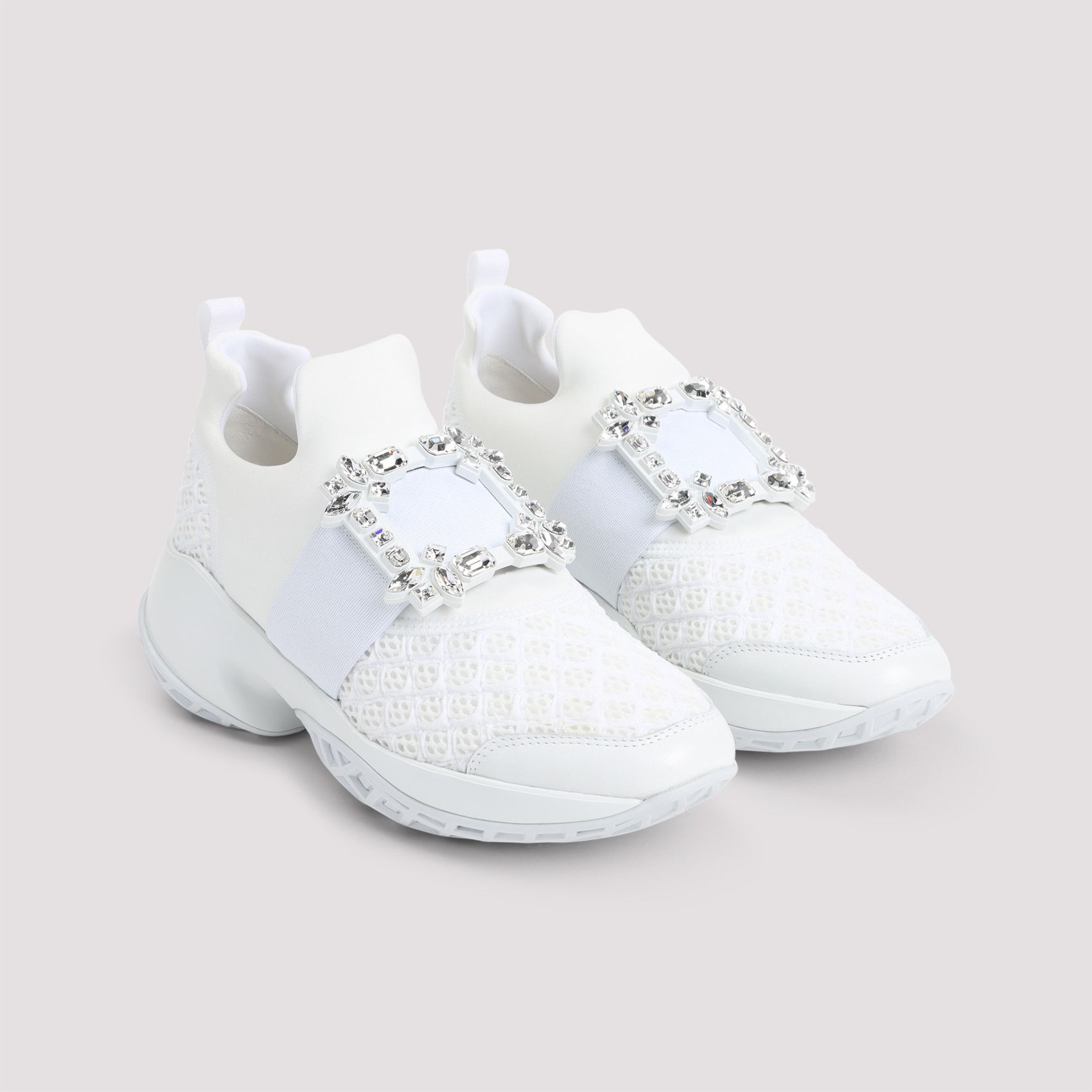 Roger Vivier Roger Vivier Run Strass Buckle Sneakers Size US 7.5 / IT 37.5 - 3 Thumbnail