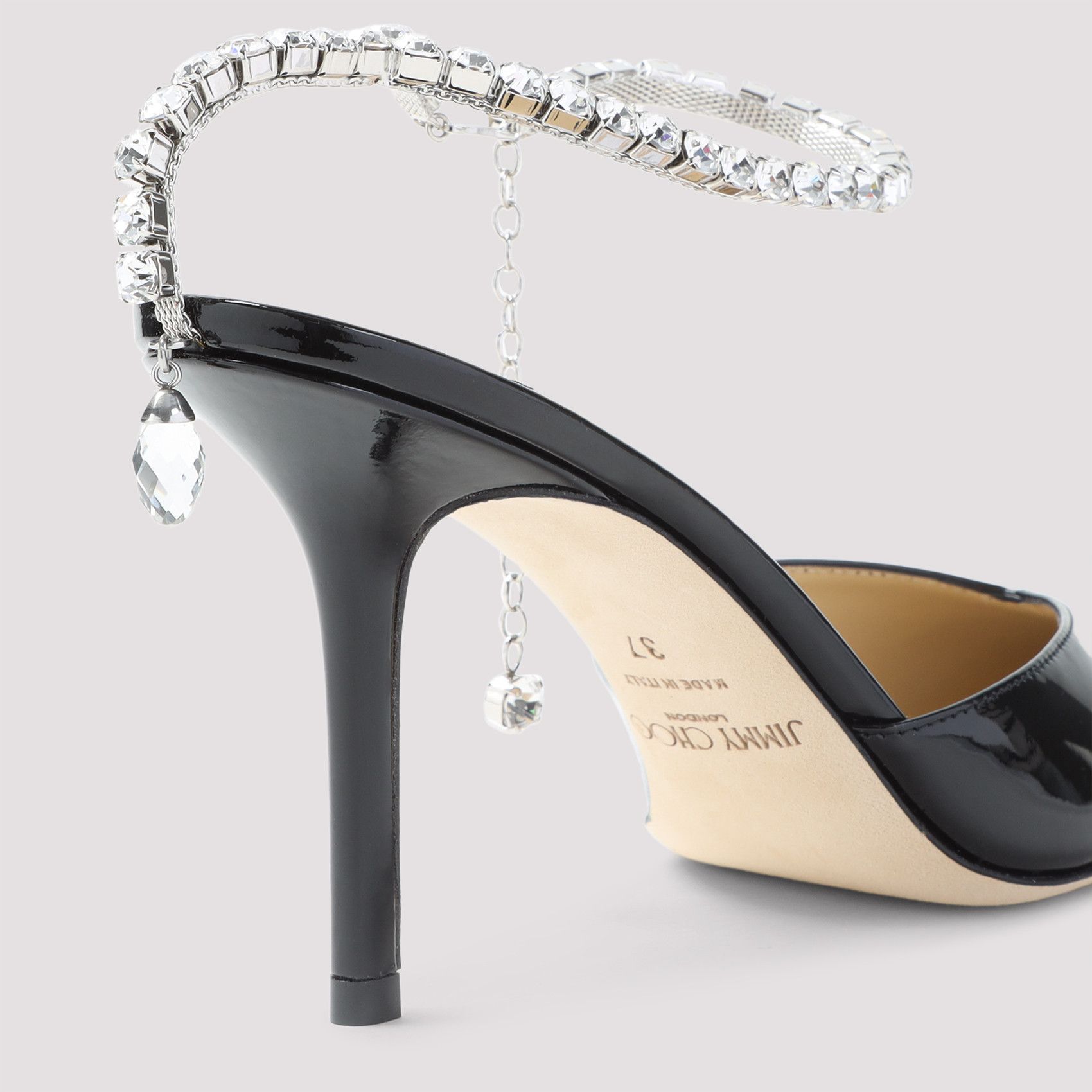 Jimmy Choo Jimmy Choo Saeda 85 Patent Leather Pumps Size US 7.5 / IT 37.5 - 4 Thumbnail