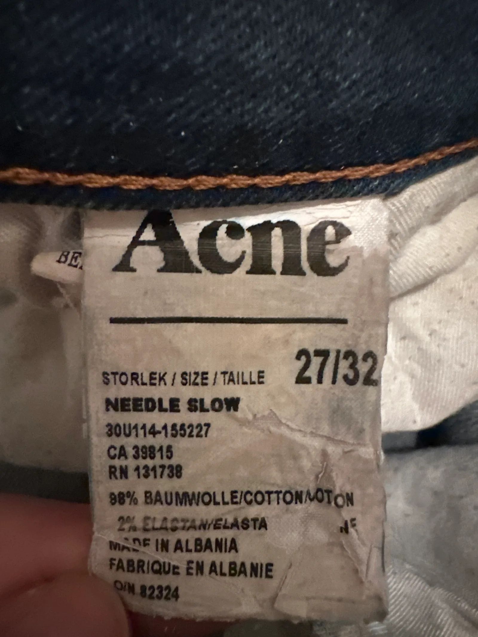 Acne Studios Acne Studios Needle Slow Jeans Size 27" / US 4 / IT 40 - 3 Thumbnail