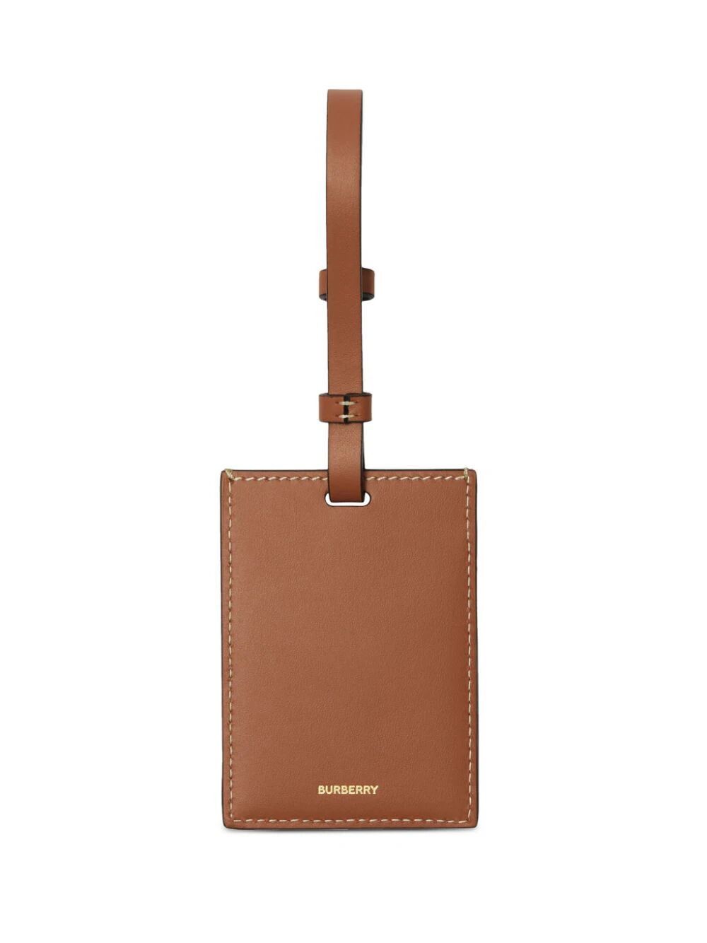 Burberry CHECK LEATHER LUGGAGE TAG Size ONE SIZE - 2 Thumbnail